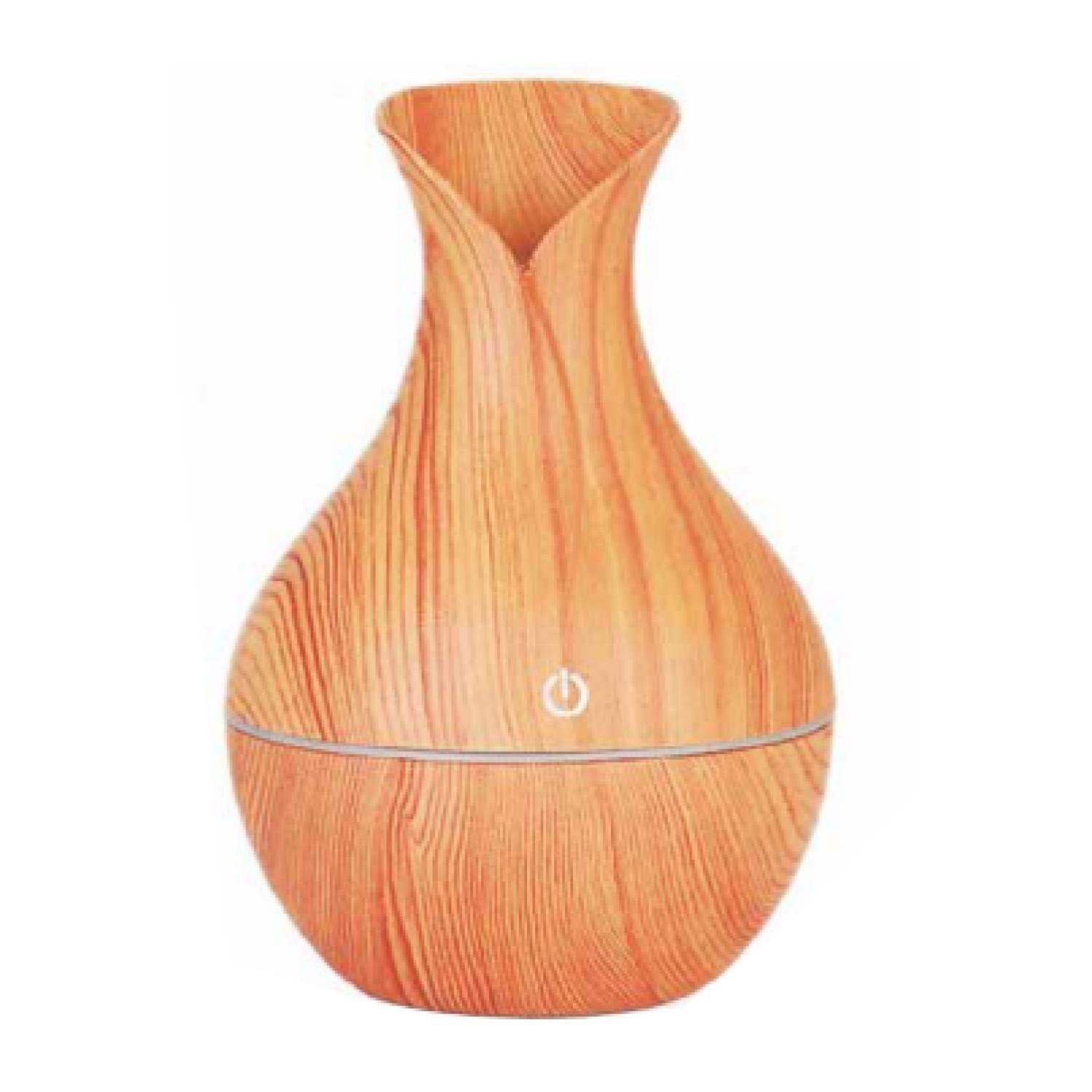 Humidificador Aire Luz LED 130ml Silencioso Cafe Claro Doma-0