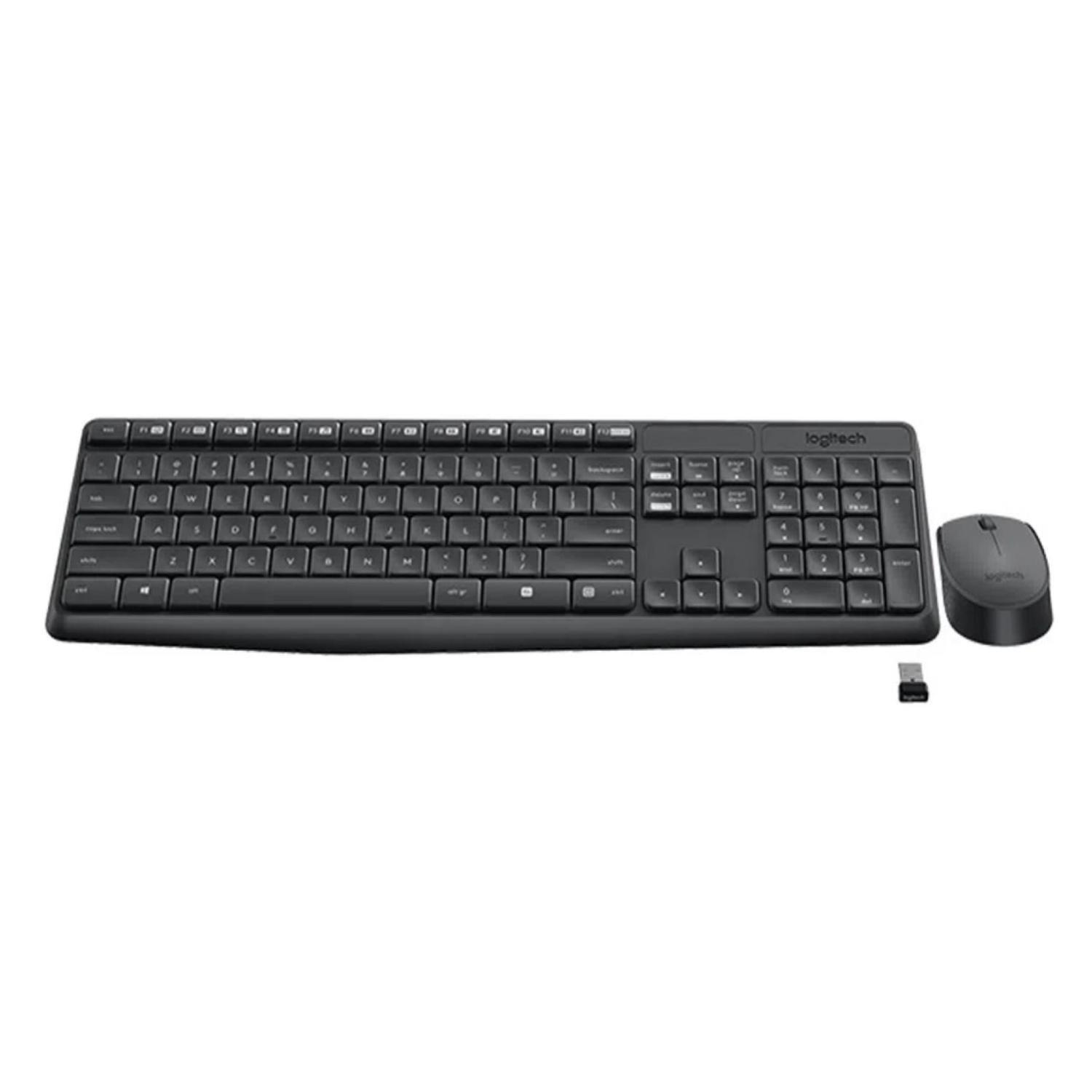 Kit Teclado Y Mouse Inalambrico USB Negro MK235-2