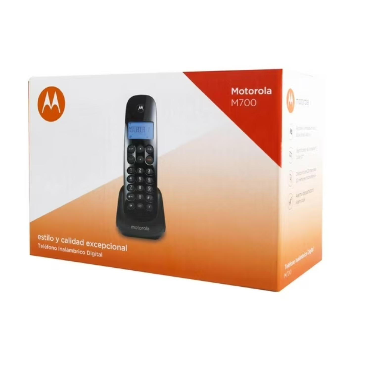 Telefono Sobremesa Digital Inalambrico Negro M700-4