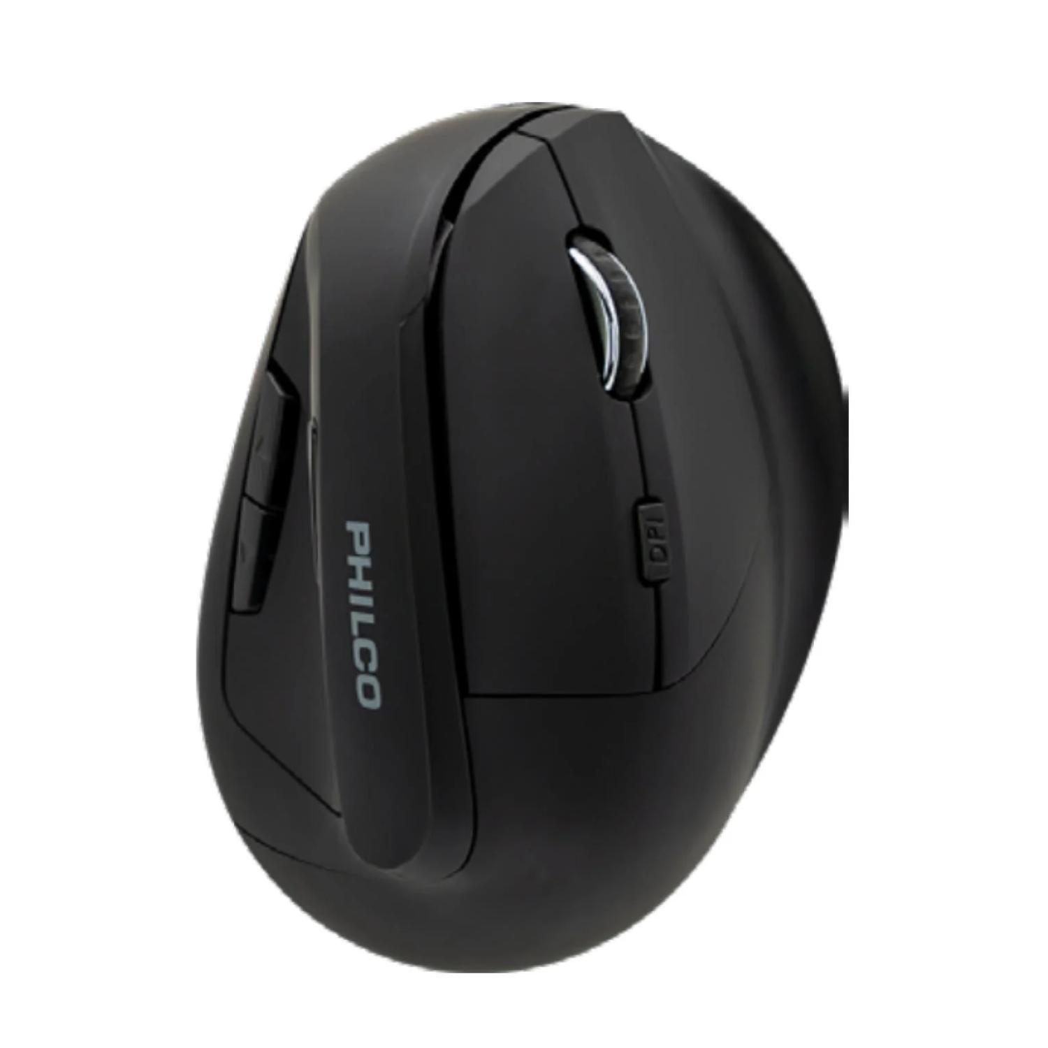 Mouse Inalambrico USB Vertical 6B 1600DPI Negro-0