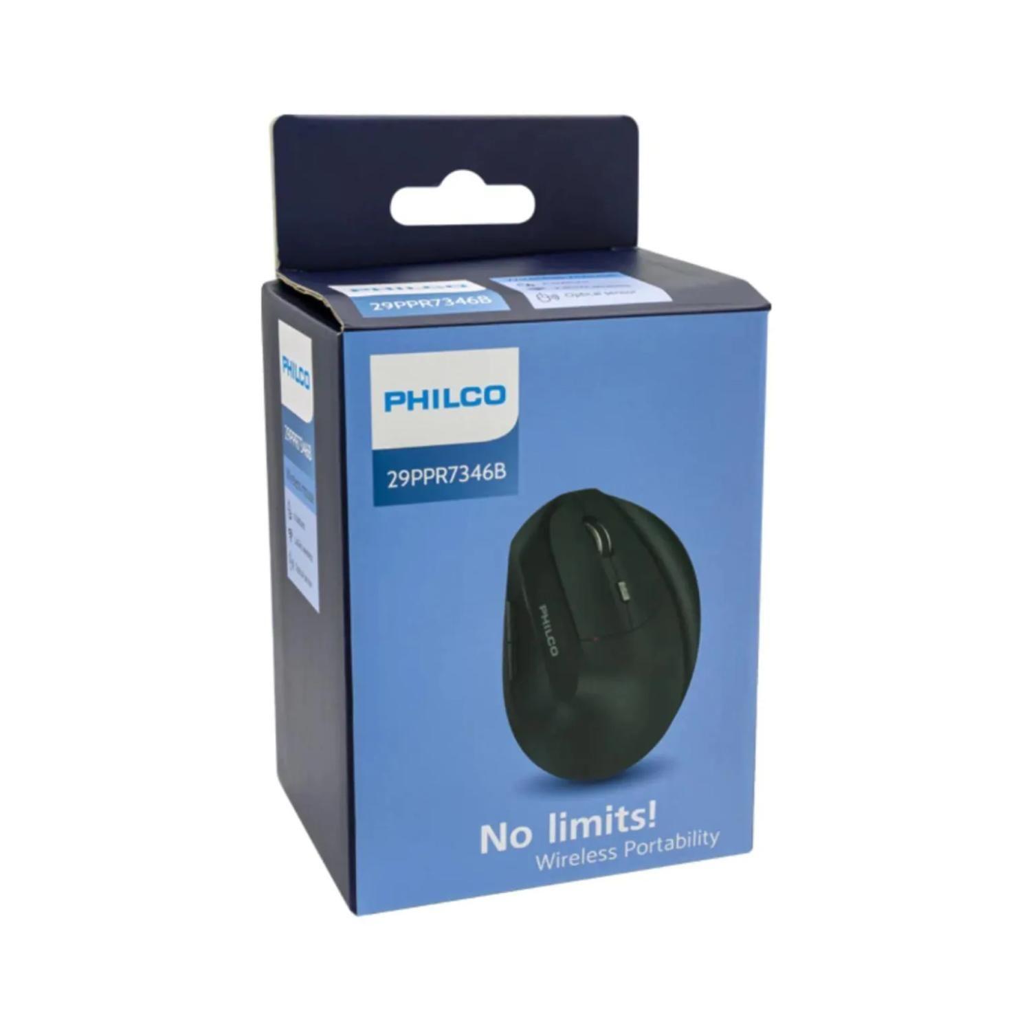 Mouse Inalambrico USB Vertical 6B 1600DPI Negro-4