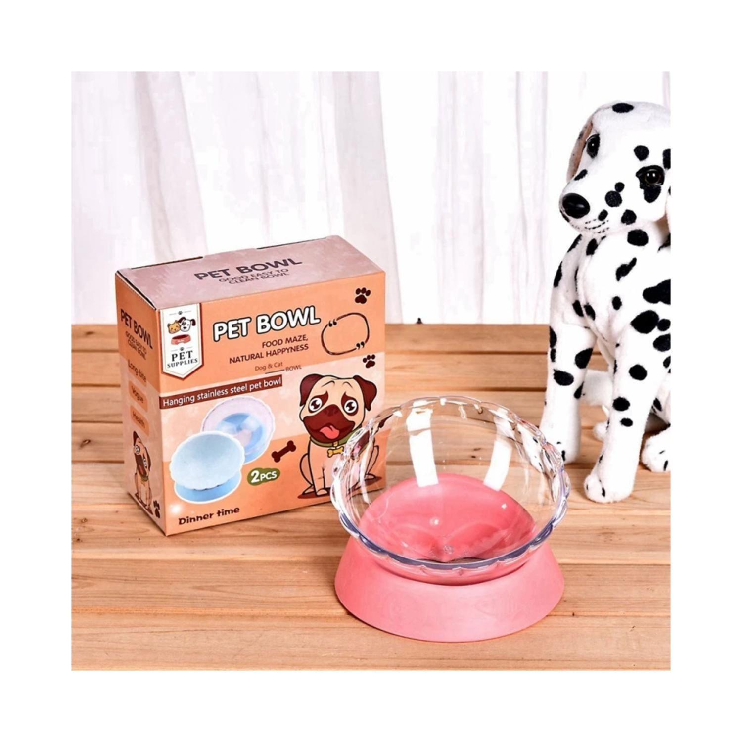Plato De Alimento Antideslizante Con Bowl Perros Mascotas-6