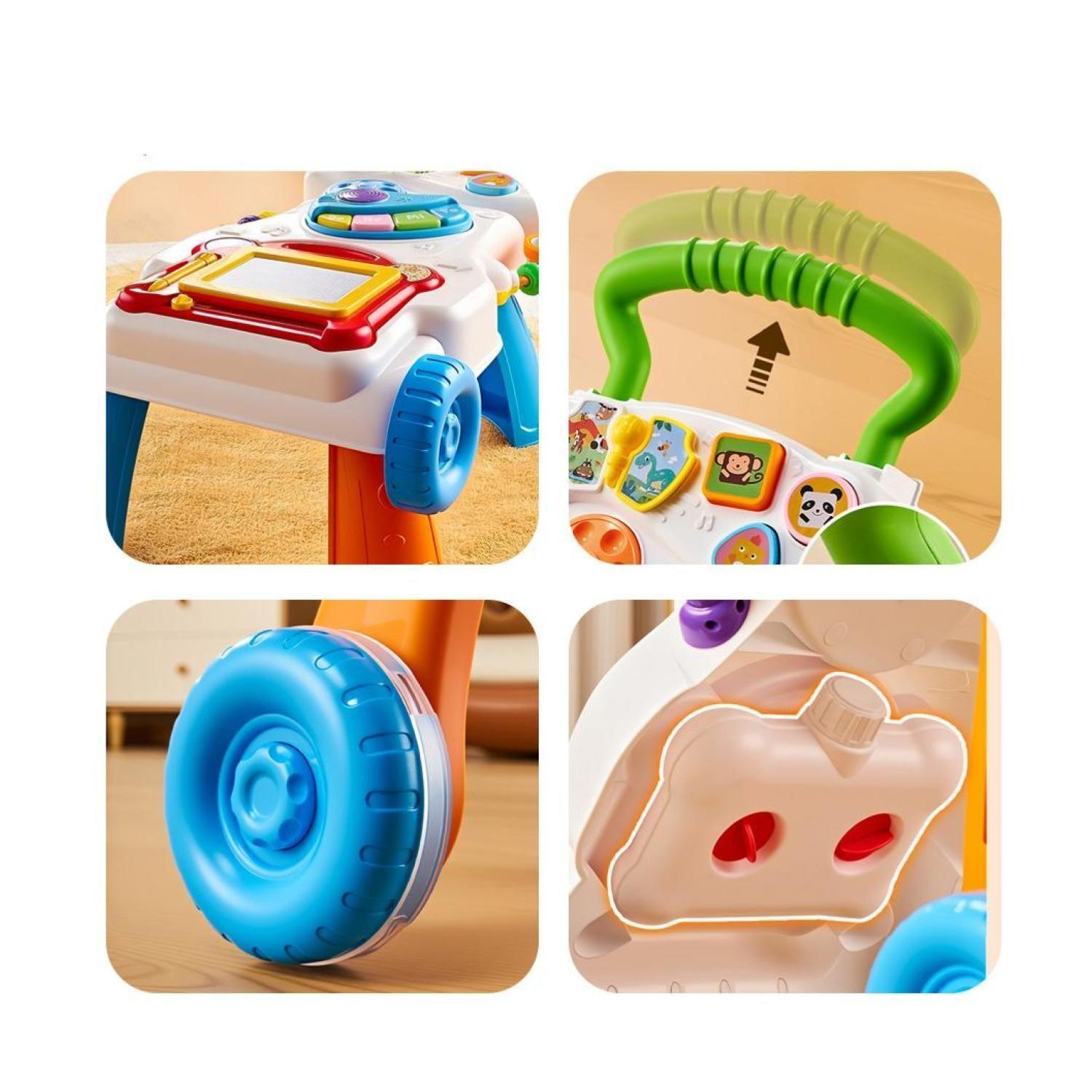 Juguete Andador Didactico 2 En 1 Mesa De juegos Sonidos Infantil-3