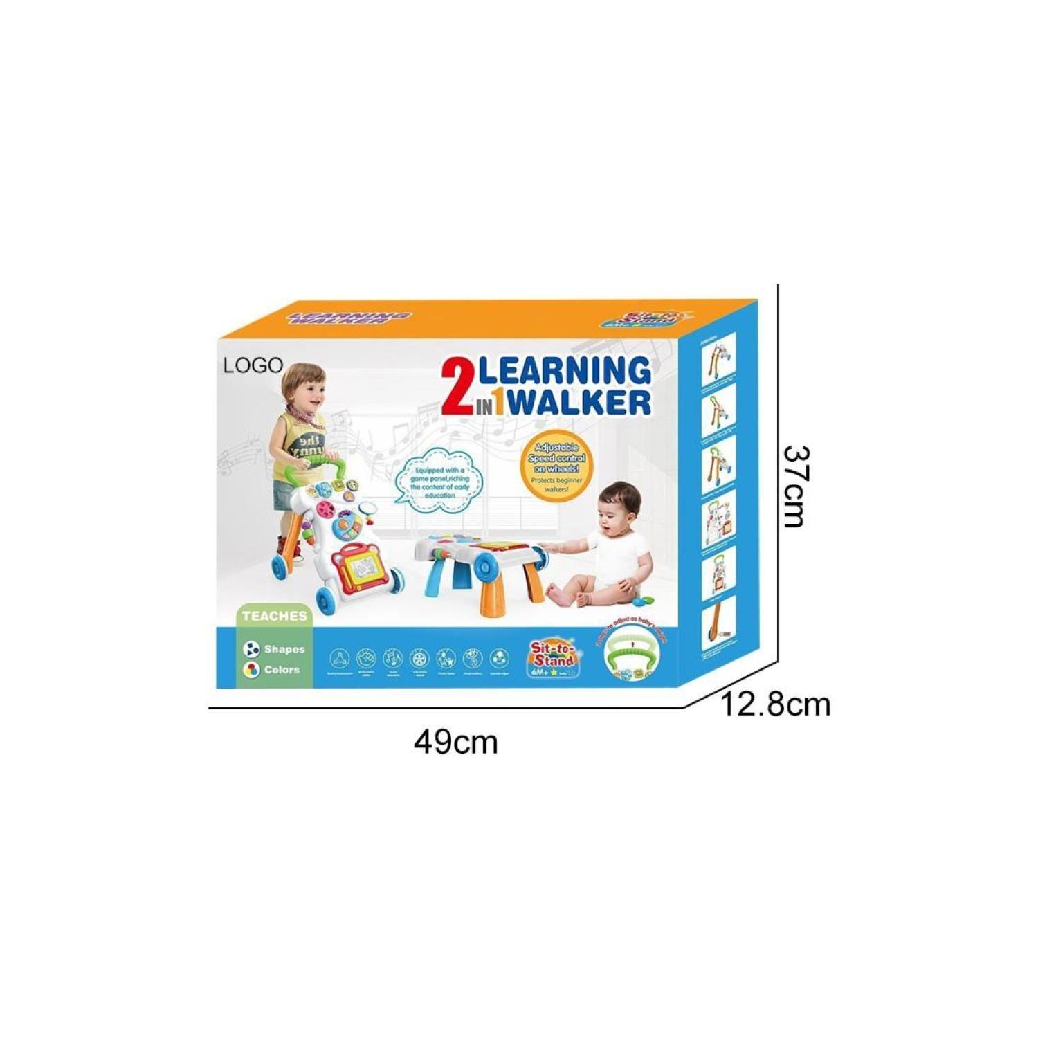 Juguete Andador Didactico 2 En 1 Mesa De juegos Sonidos Infantil-5