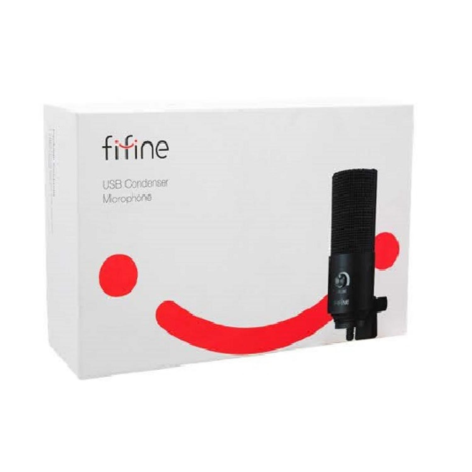 Microfono Condensador USB Sonido Profesional Negro K669B Fifine-2