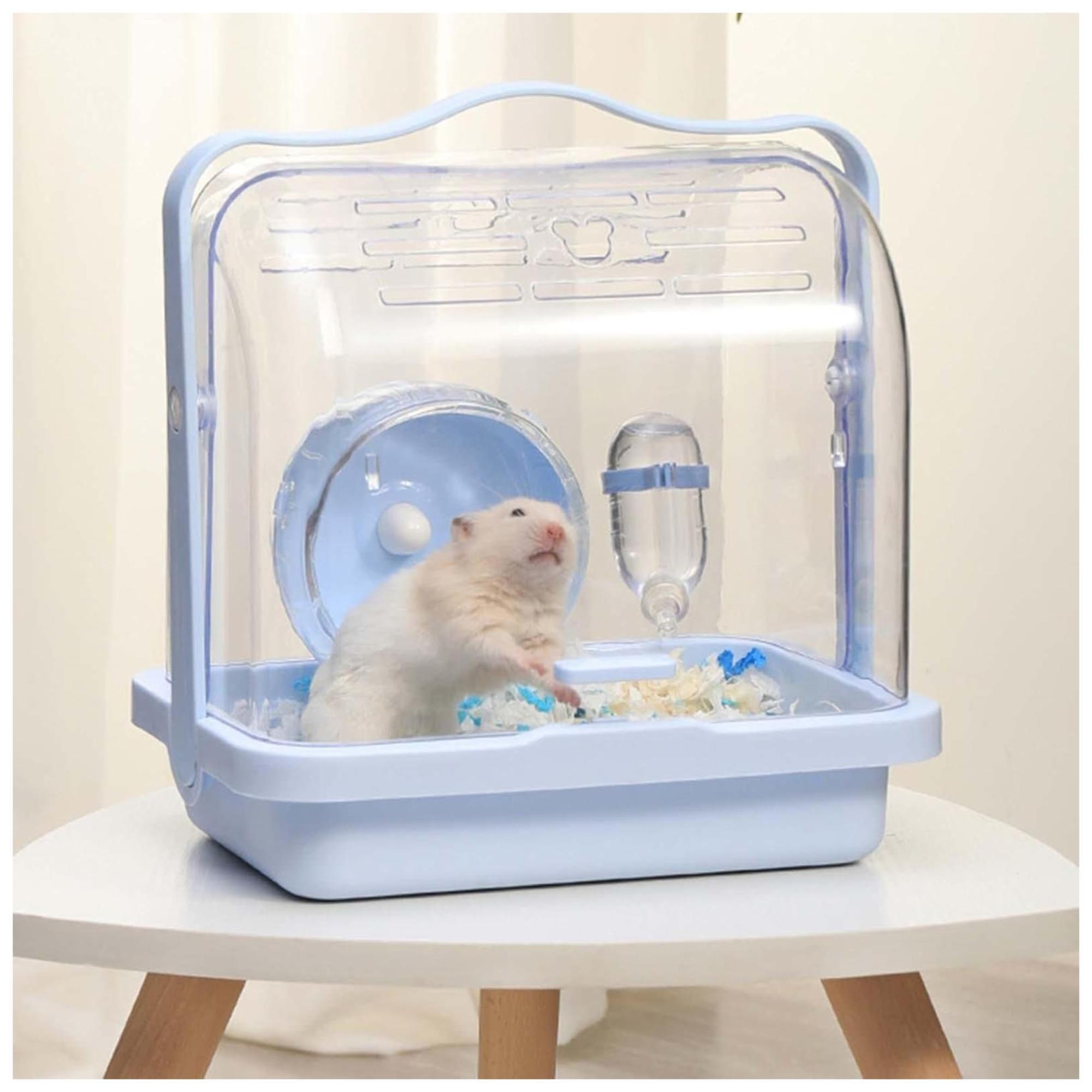 Jaula Transportadora Para Hamsters Ornamental Celeste-2