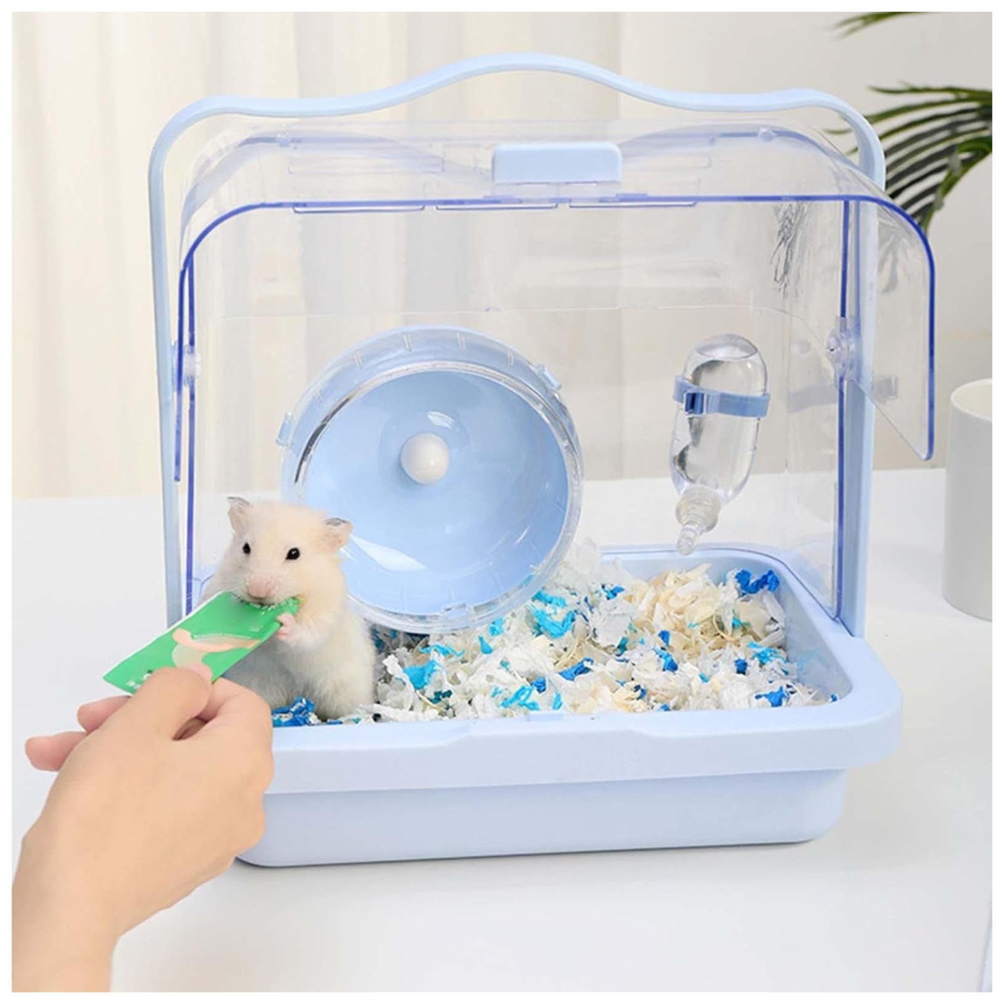 Jaula Transportadora Para Hamsters Ornamental Celeste-3