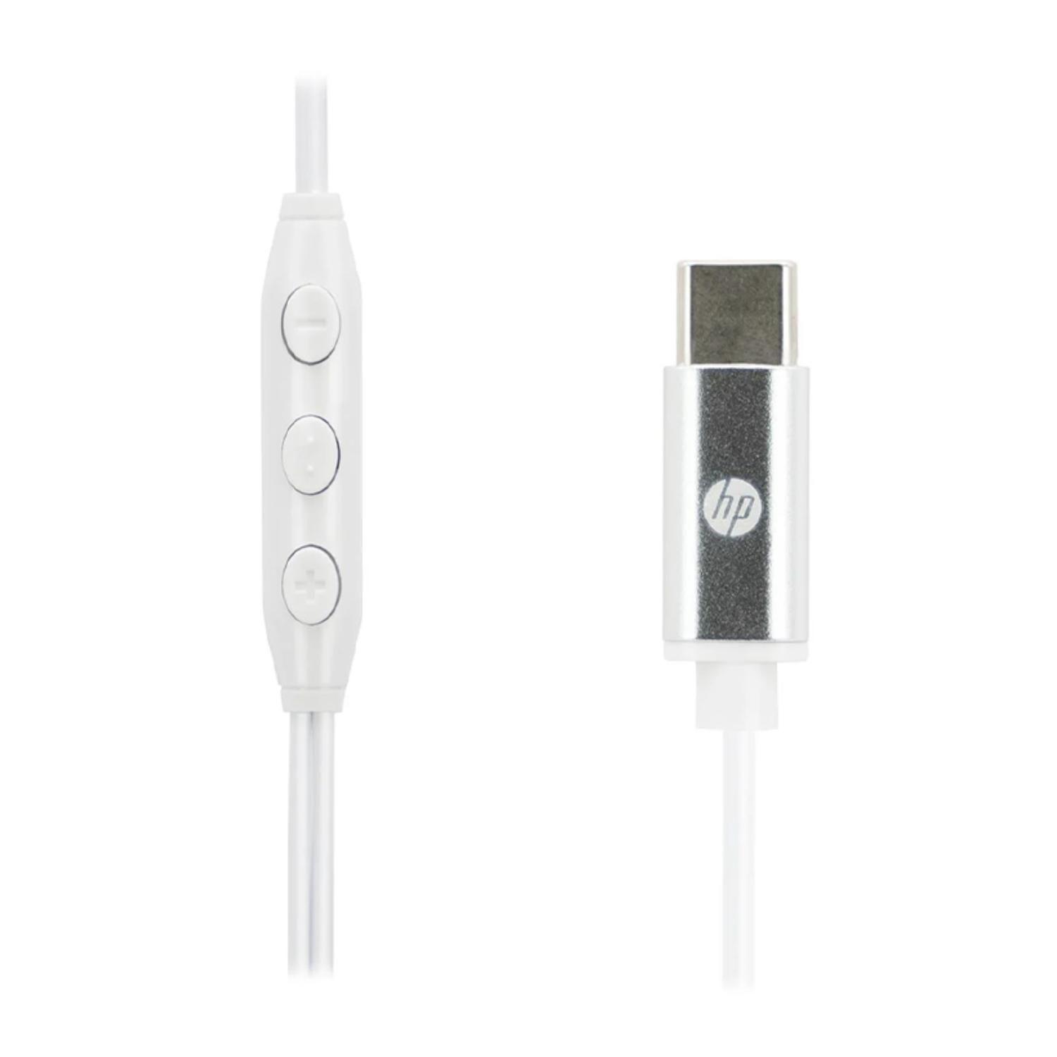 Audifonos Alambricos InEar USB C 1mt Blanco DHH-1127-1
