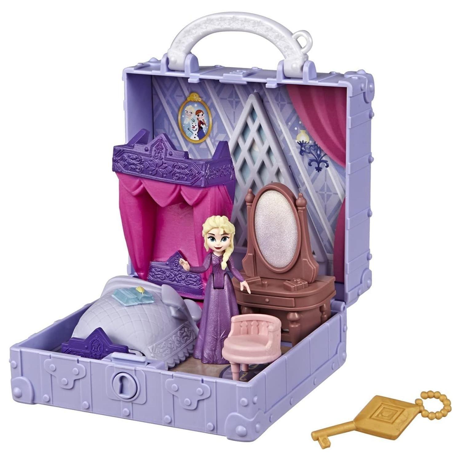 Juguete Maleta Escena Frozen 2 Pueblo Pop Up Habitacion Elsa-1