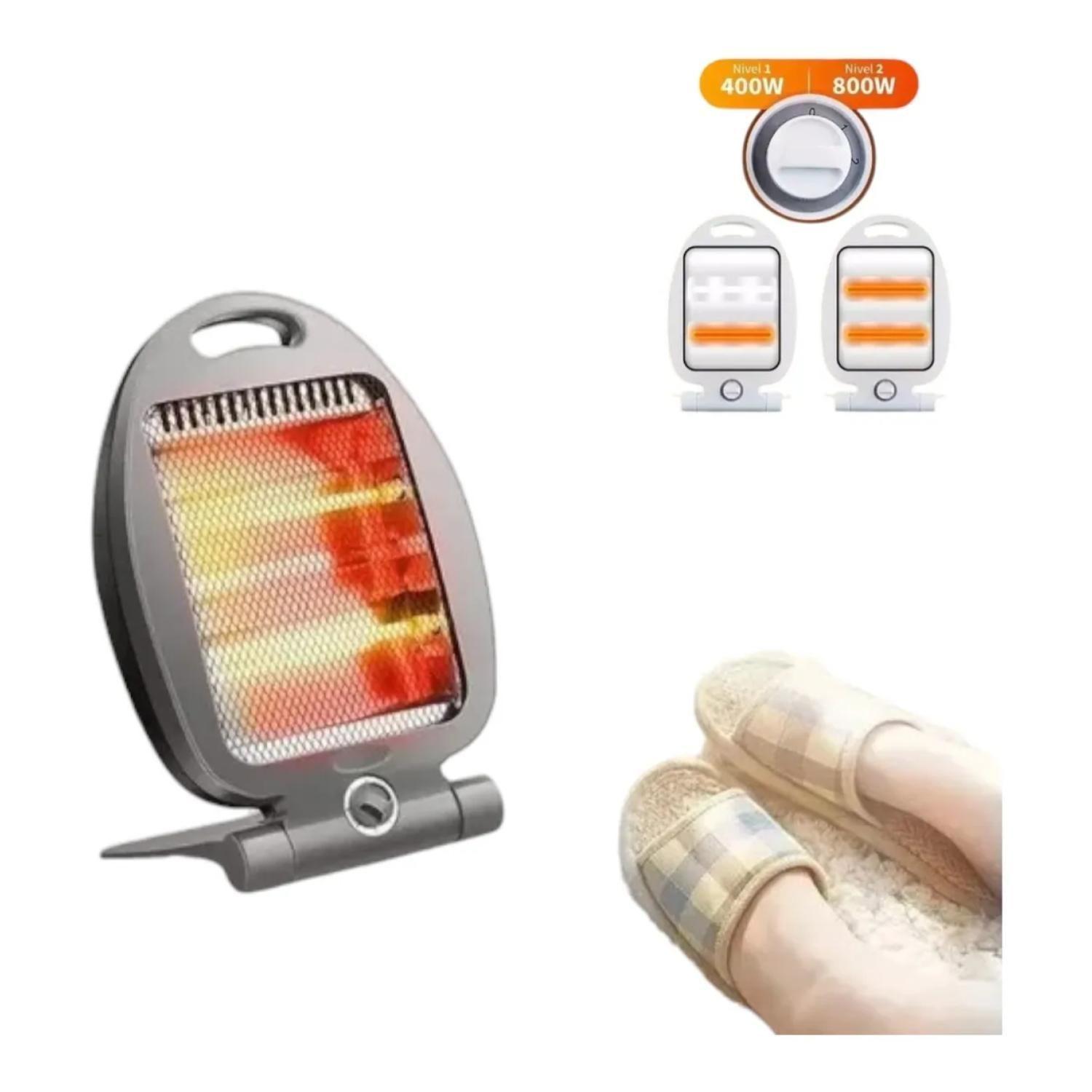 Calefactor Estufa Halogeno 800W Blanco R1190-3