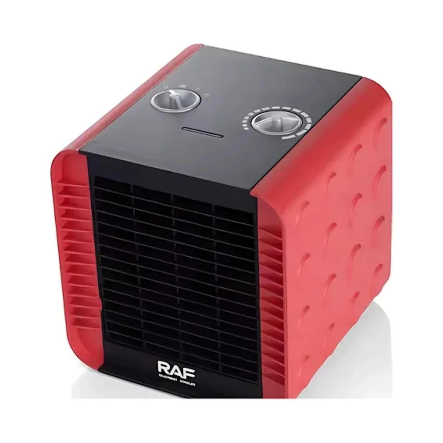Calefactor Electrico Poratil Compacto 1500W Negro Rojo R1405-0