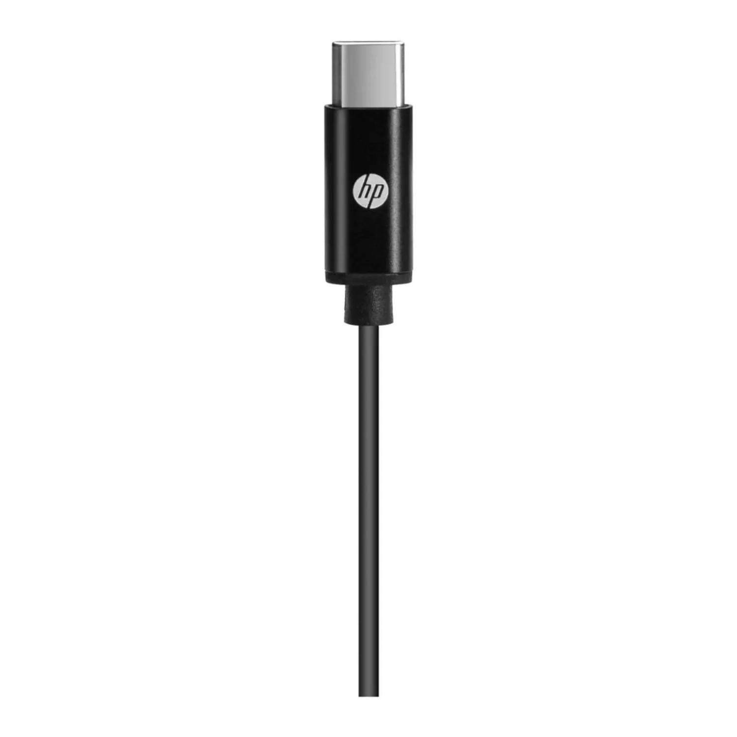 Audifonos Alambricos  Manos Libres USB C Negro DHH-1126-2