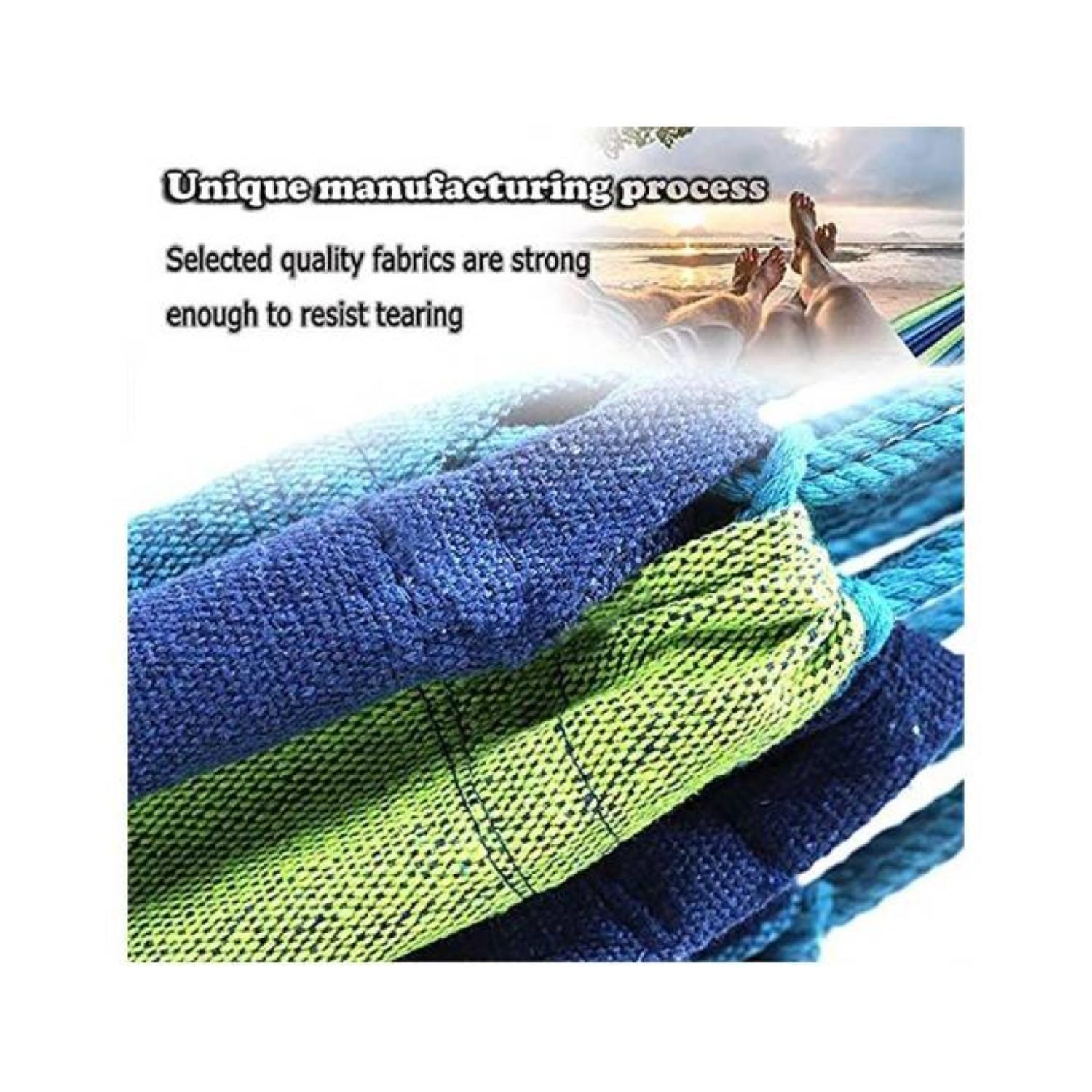 Hamaca 2 Plazas Consoporte Interior O Exterior Con Estuche-2