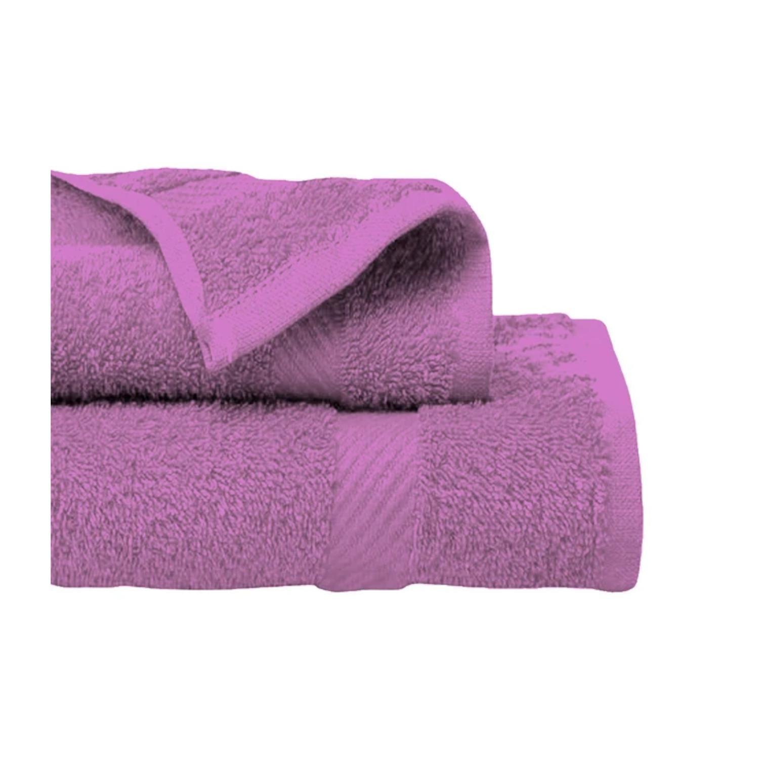 Set 2 Toallas Baño 70x130 Manos 45x70 Morado American Family Cannon-0