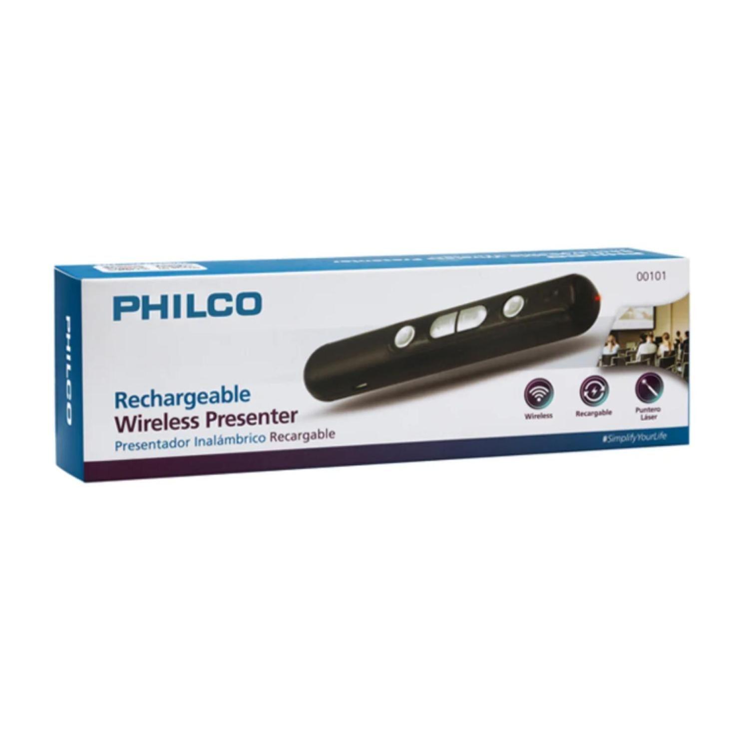 Puntero Laser Presentador Inalambrico USB Recargable Negro-2