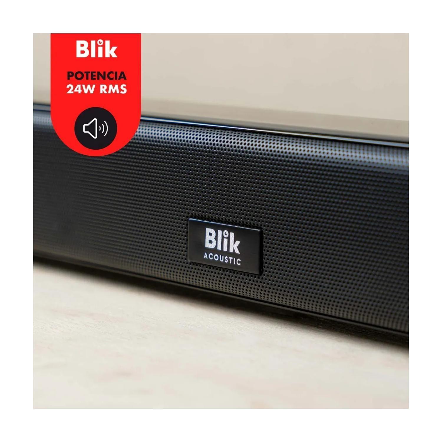 Barra De Sonido 24W Bluetooth Negro Surreal24 Blik-2
