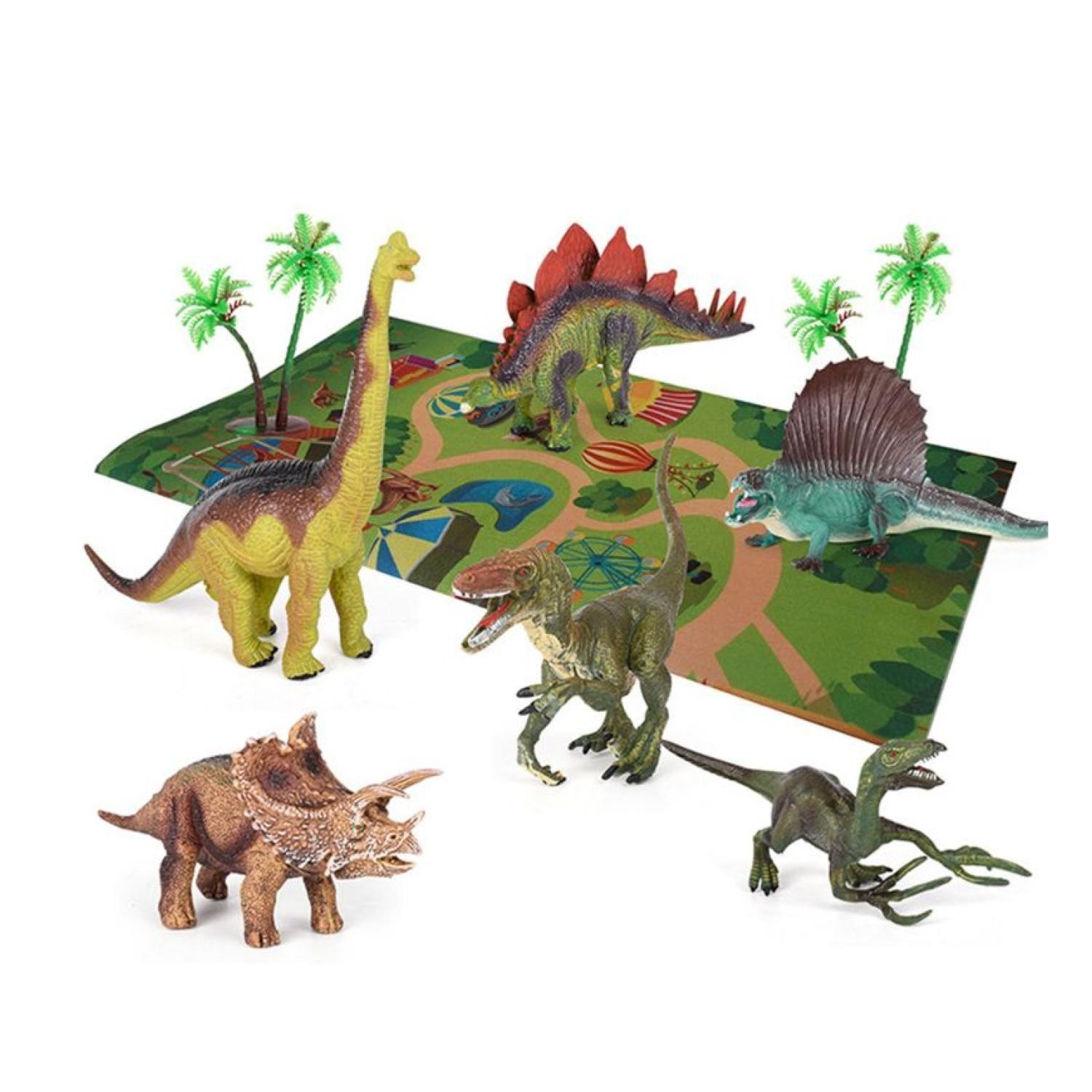 Juguete Alfombra Con Dinosaurios Y Accesorios 14 Piezas Infantil-0
