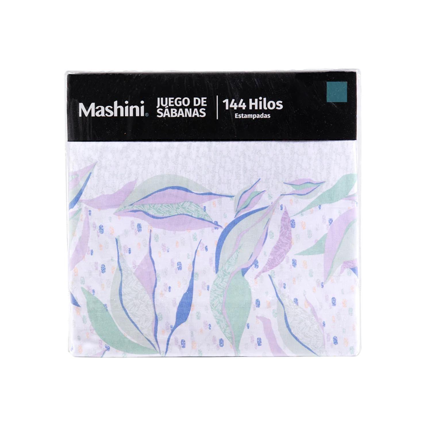 Juego De Sabanas 2 Plazas 144 Hilos Estampado Caju Mashini-0