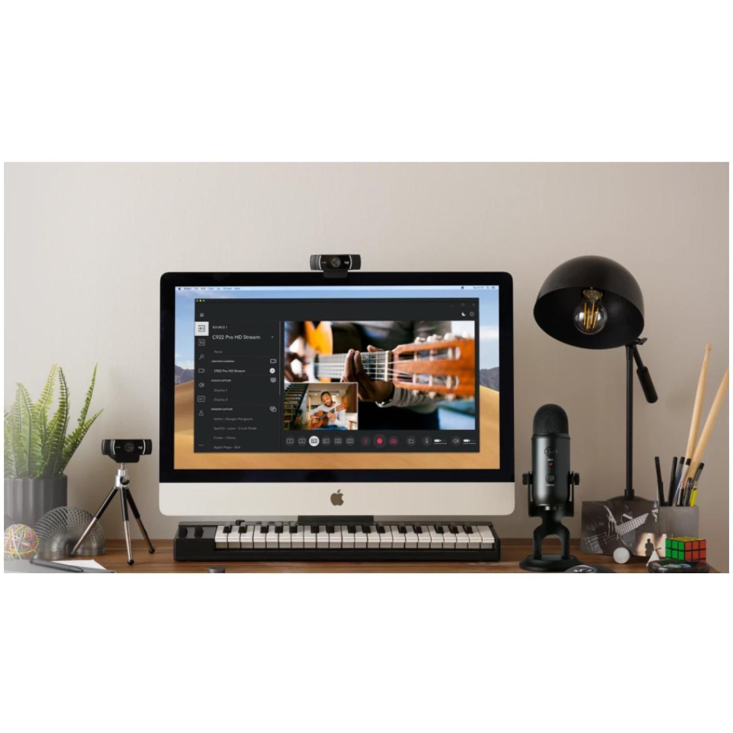 Camara Web Webcam USB FHD 1080P 30 FPS Pro Stream C922 Logitech-4