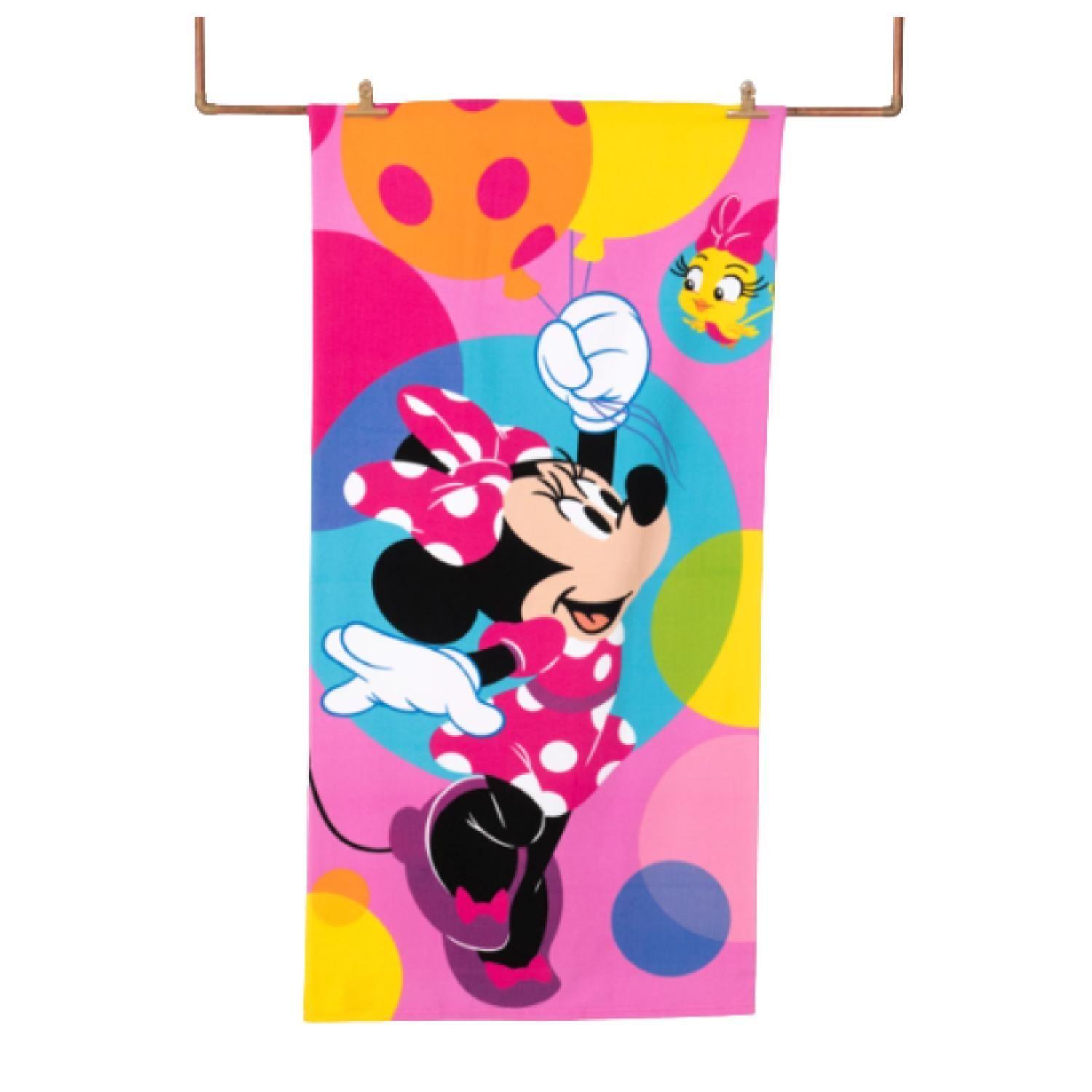 Toalla De Playa 70x140cm Infantil Minnie Mouse Globos Mashini-0