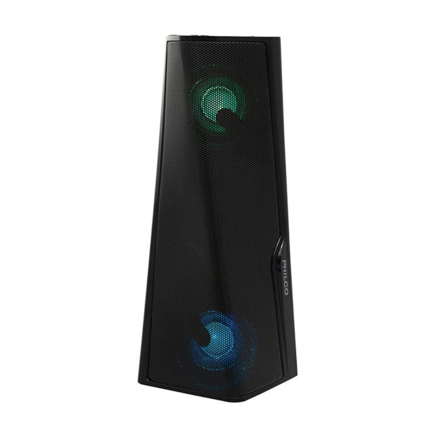 Parlante Bluetooth Tower RGB USB AUX TWS Negro 265BK-0