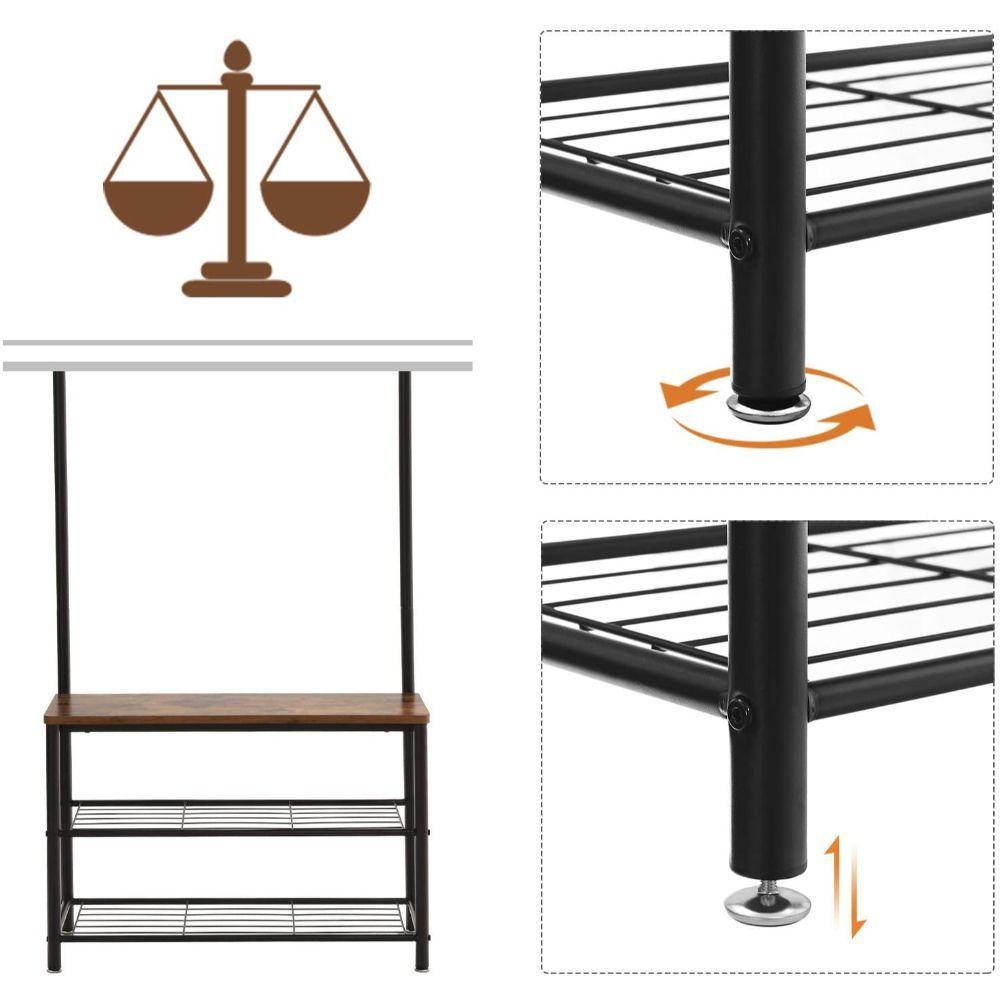 Mueble Recibidor Perchero Estilo Industrial Daven Madera-3