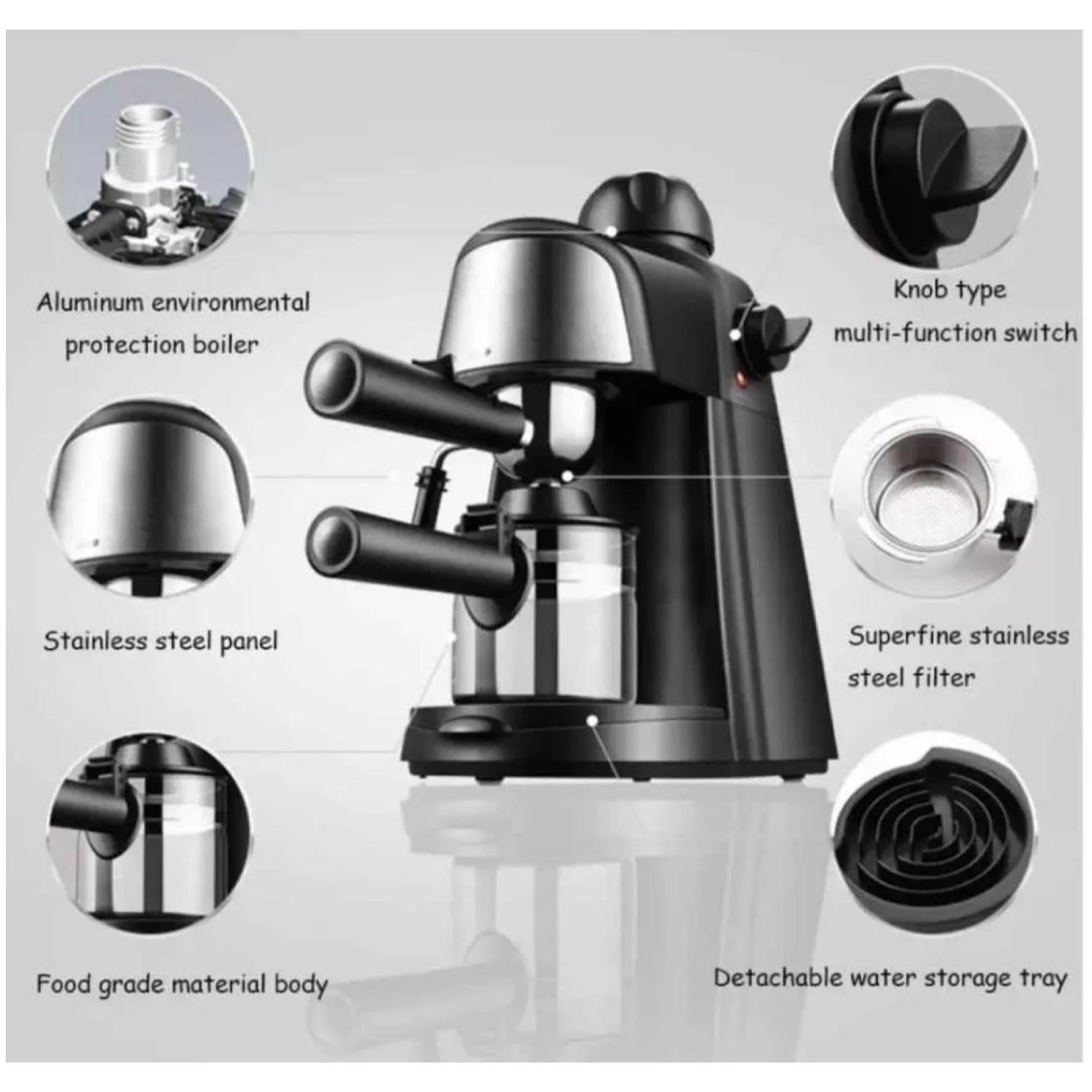 Cafetera Cafe Express Electrica 800W 240ML SK-6810 Sokany-4