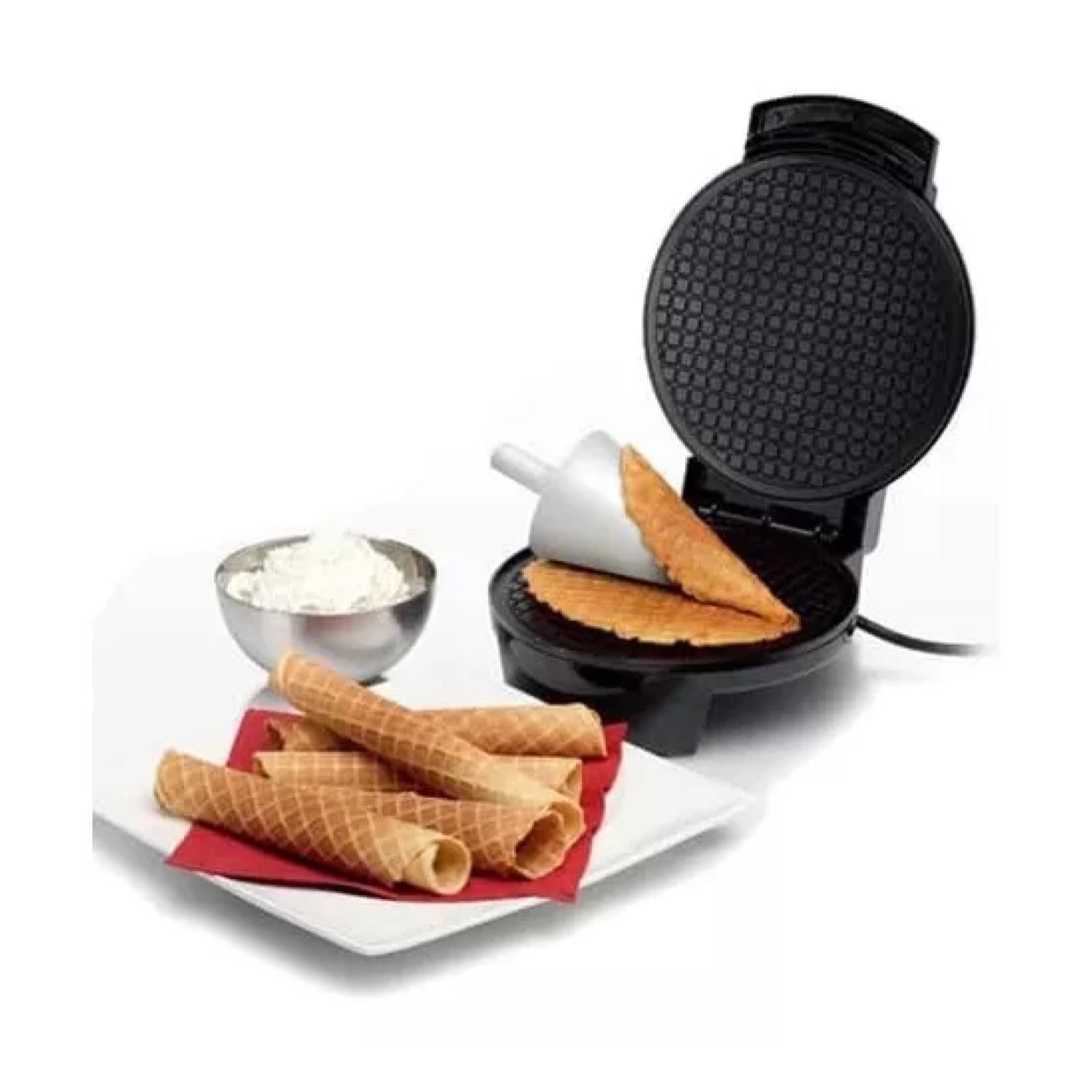 Maquina Para Waffles Y Conos 1000W Negro R2214 Raf-2