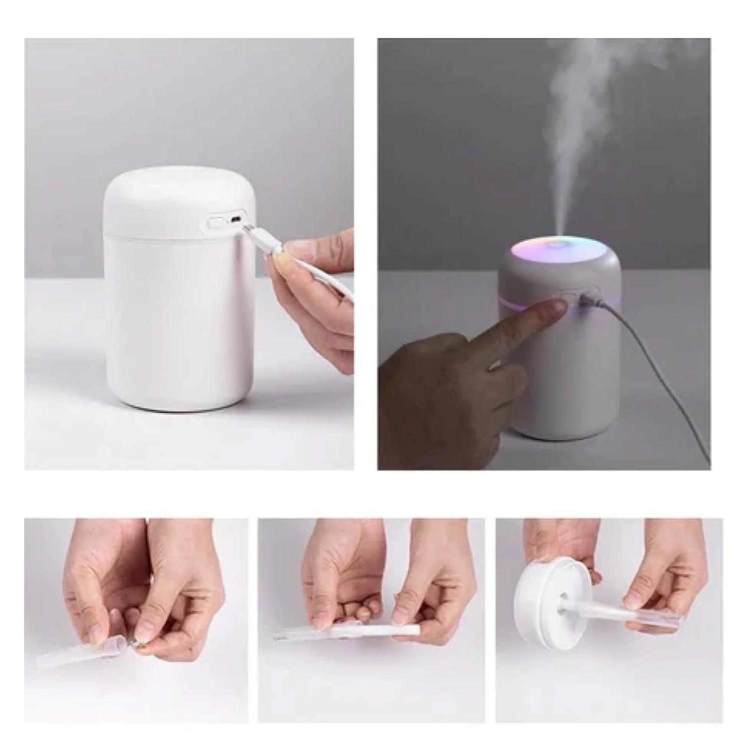 Humidificador Difusor De Aromas LED Portatil H2O-2