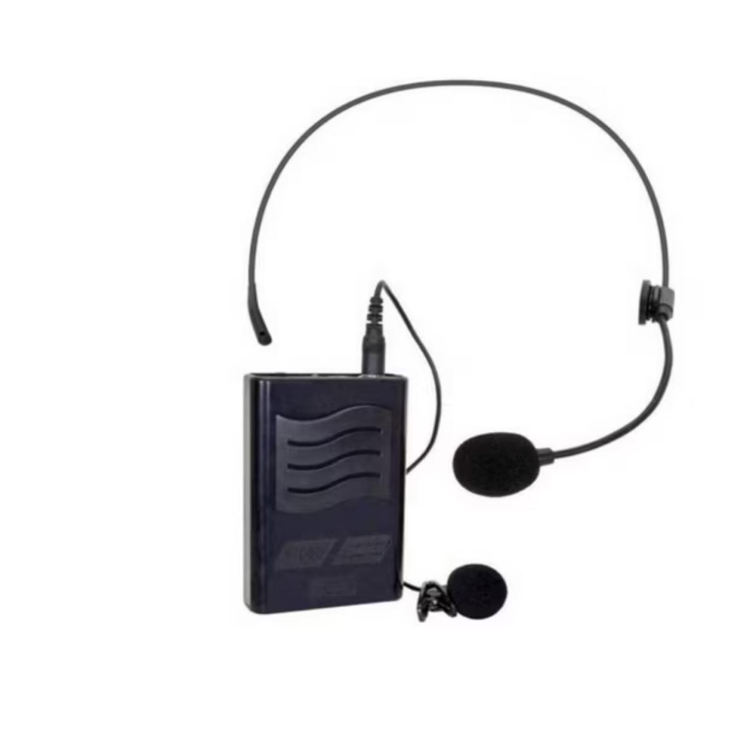 Kit De Microfono Inalambrico VHF 2 En 1 Cintillo Y Solapa-2