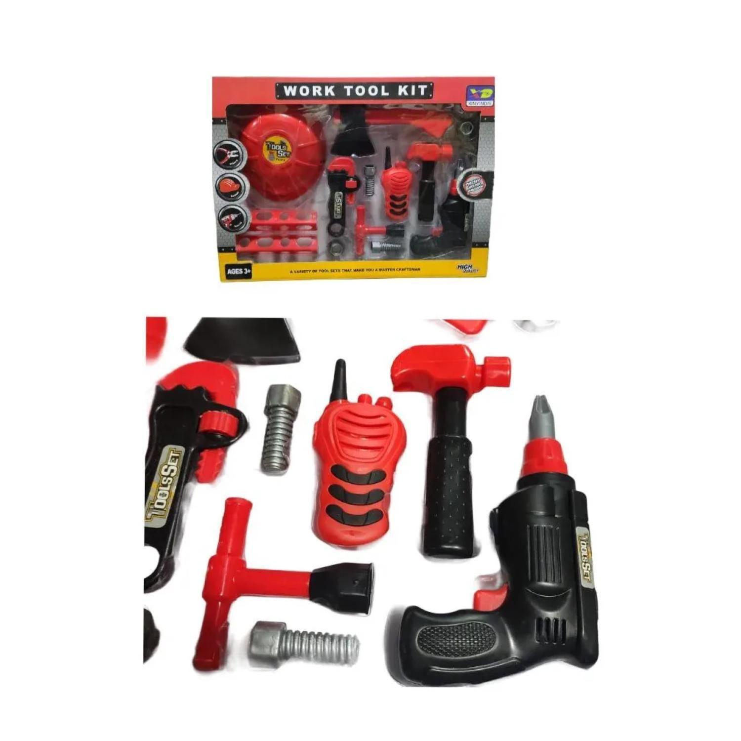 Juguete Set De Bombero 12 Piezas Casco Herramientas Infantil-2