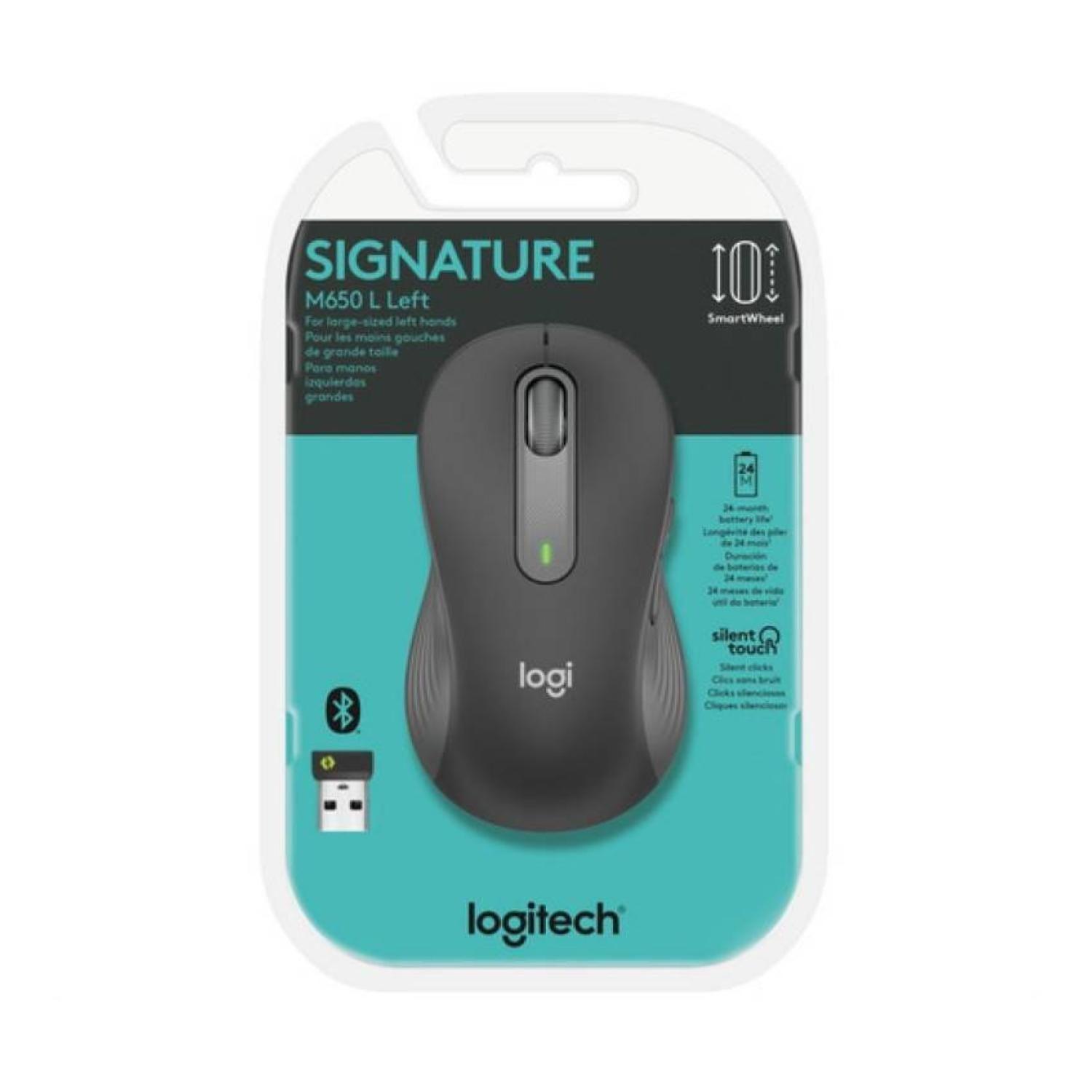 Mouse Inalambrico USB 5B 4000DPI Gris M650 Large Logitech-2