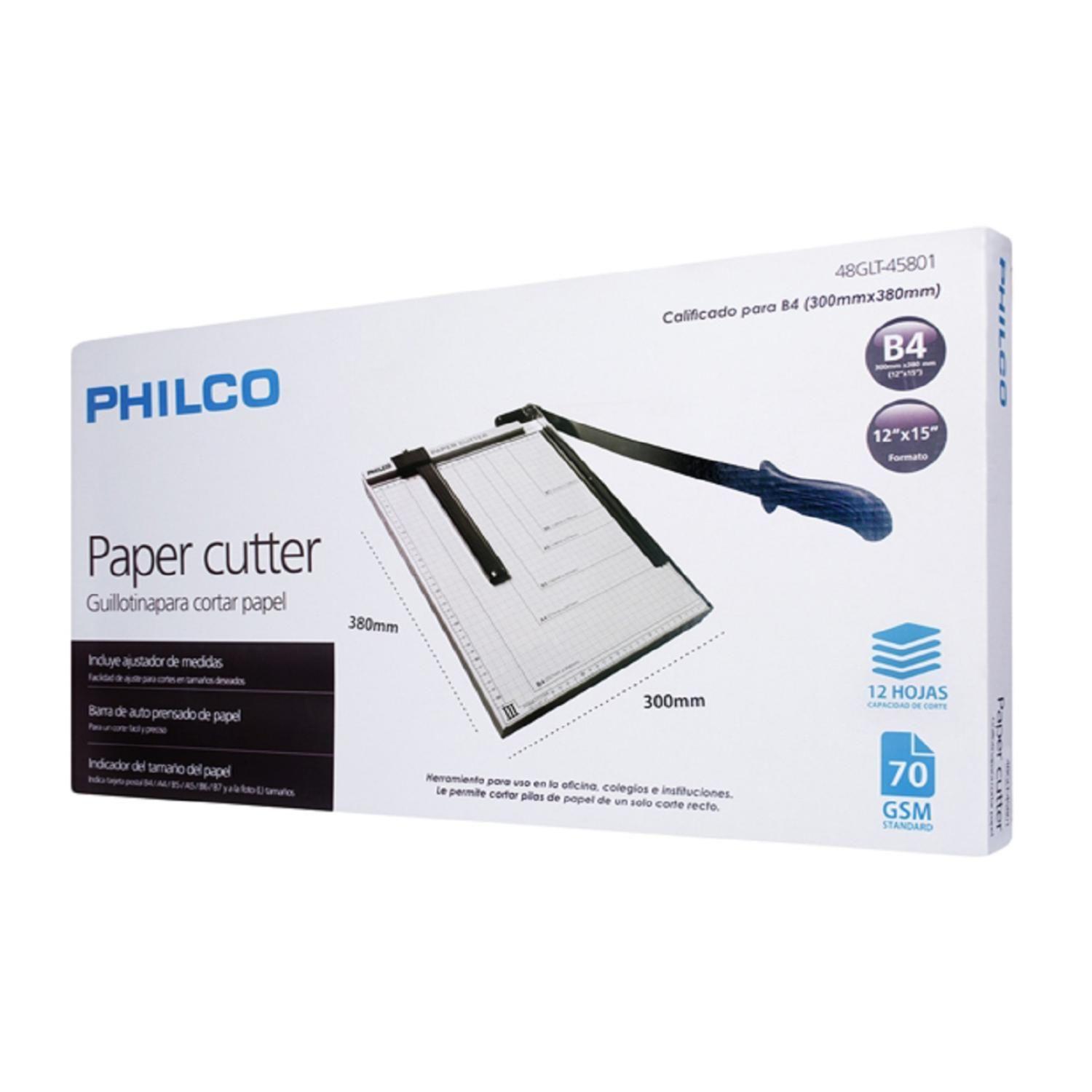 Guillotina Metalica Para Papel B4 A4 B5 A5 B6 B7 Ajustable Philco-1