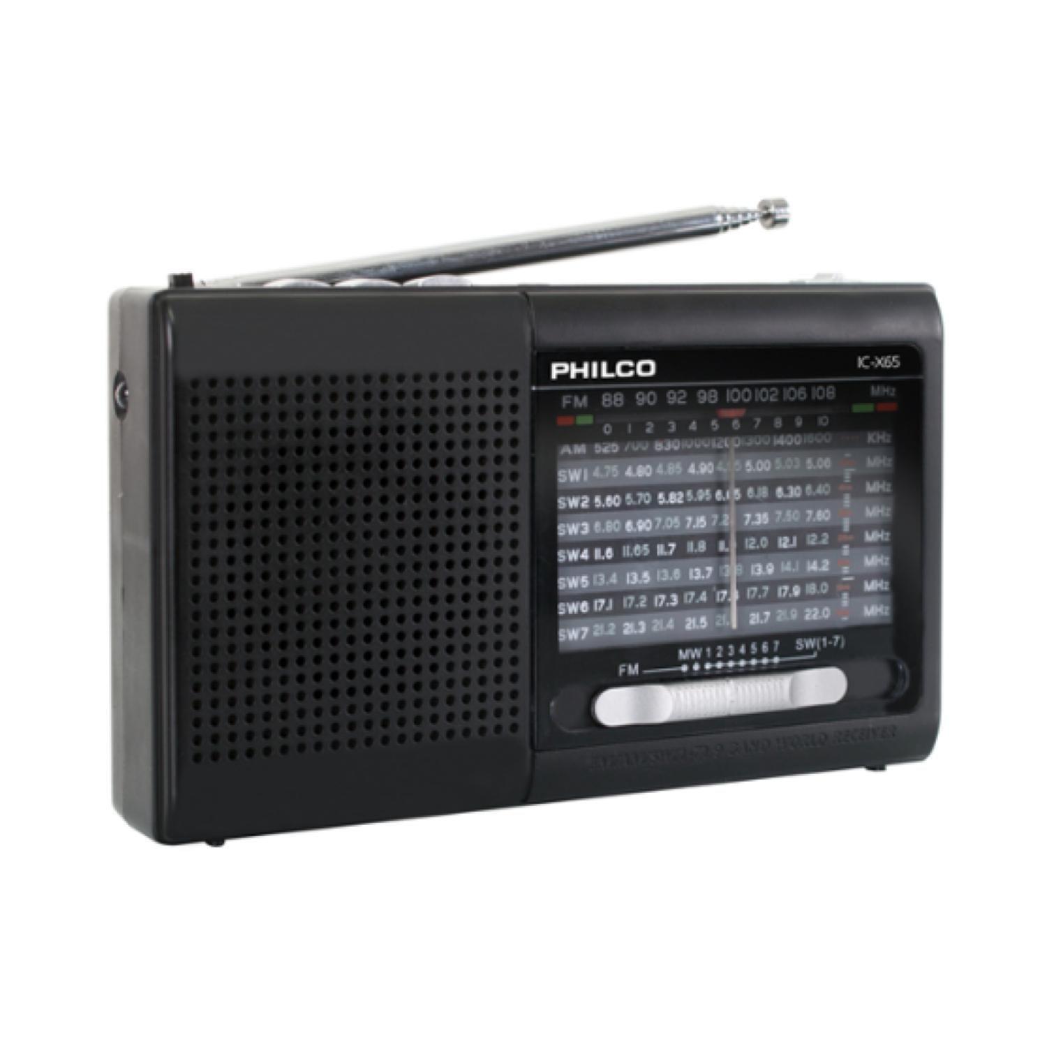 Radio Multibanda Con USB Micro Sd Recargable ICX65 Philco-0