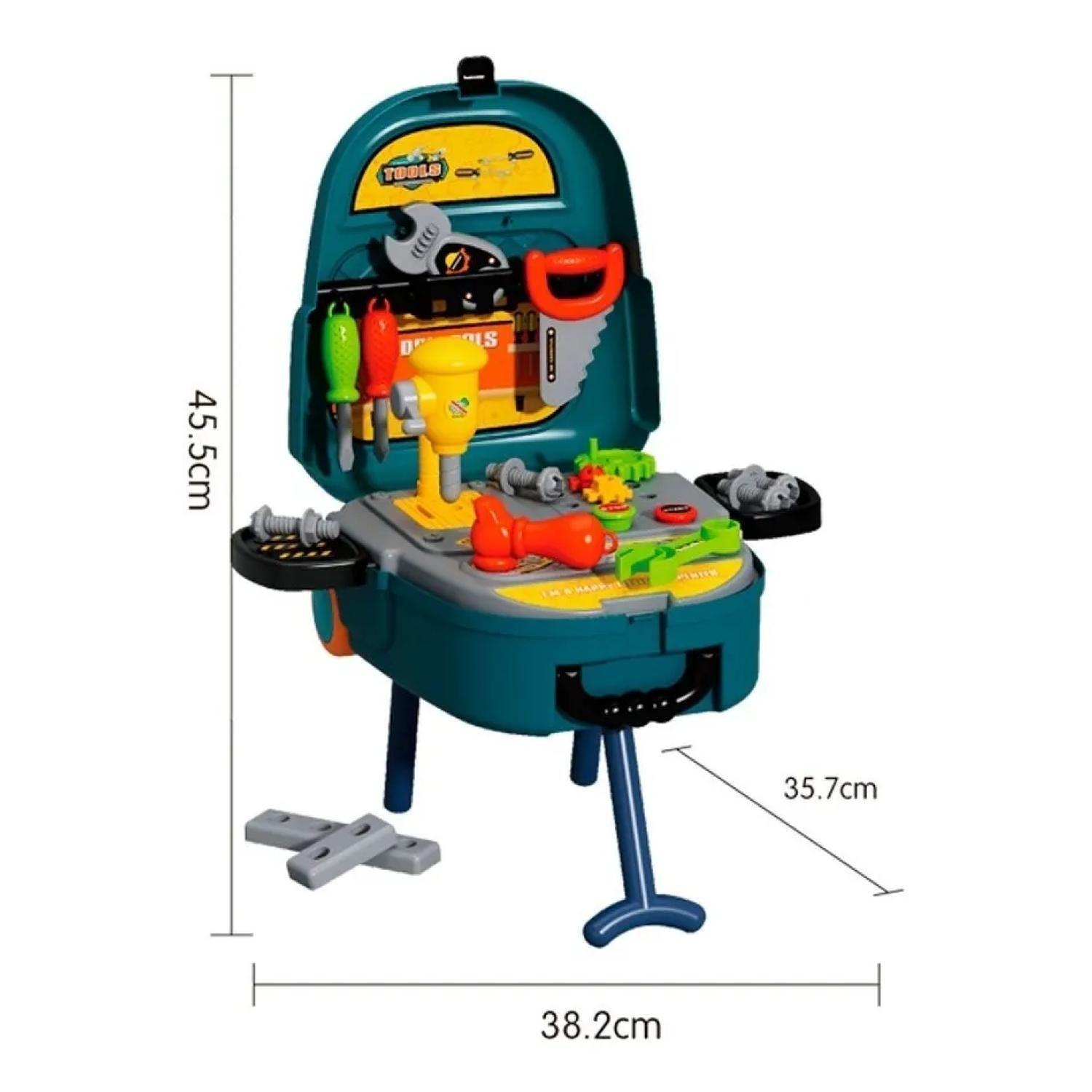 Juguete Set Maleta Herramientas 24 Piezas 4 En 1 Azul Infantil-1