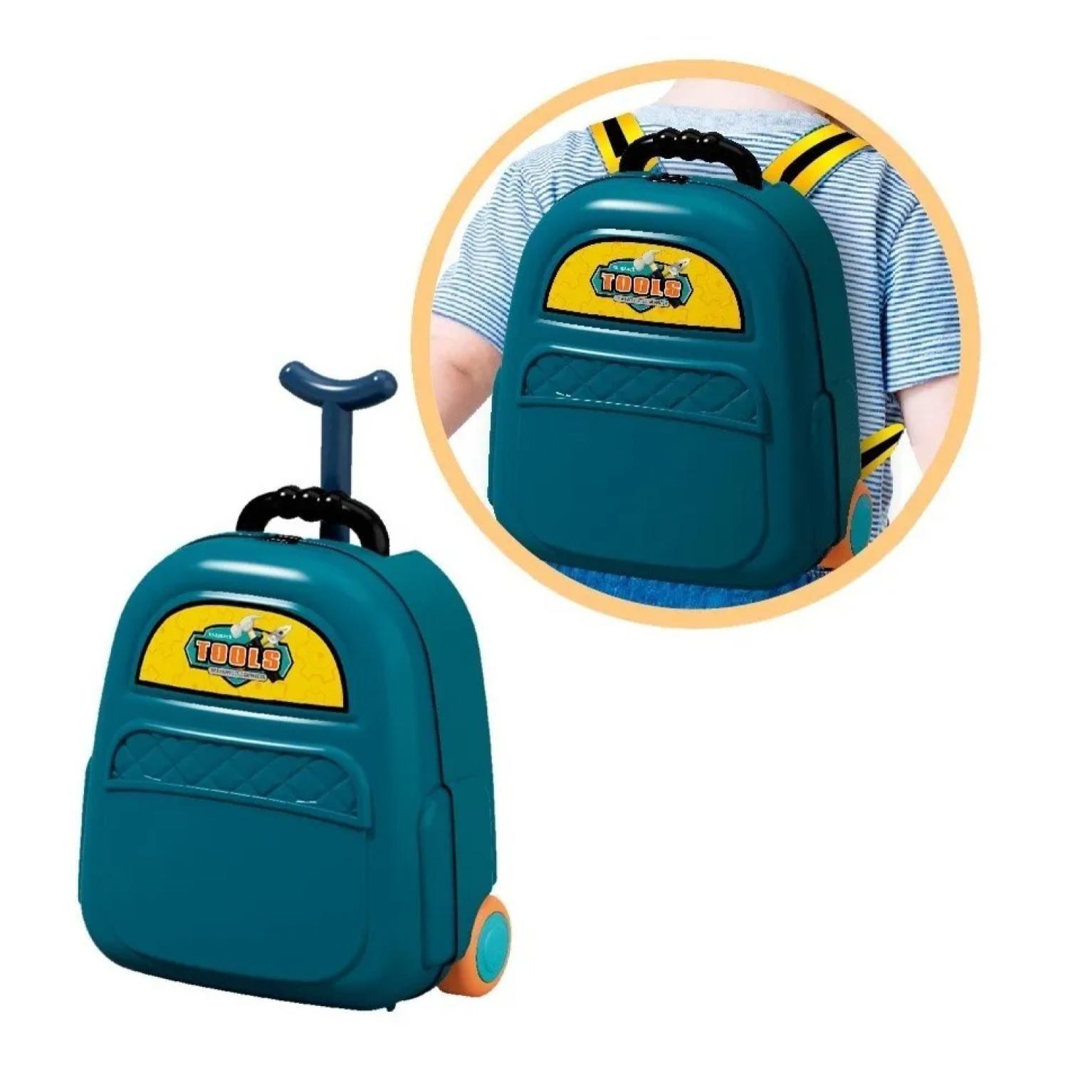 Juguete Set Maleta Herramientas 24 Piezas 4 En 1 Azul Infantil-3