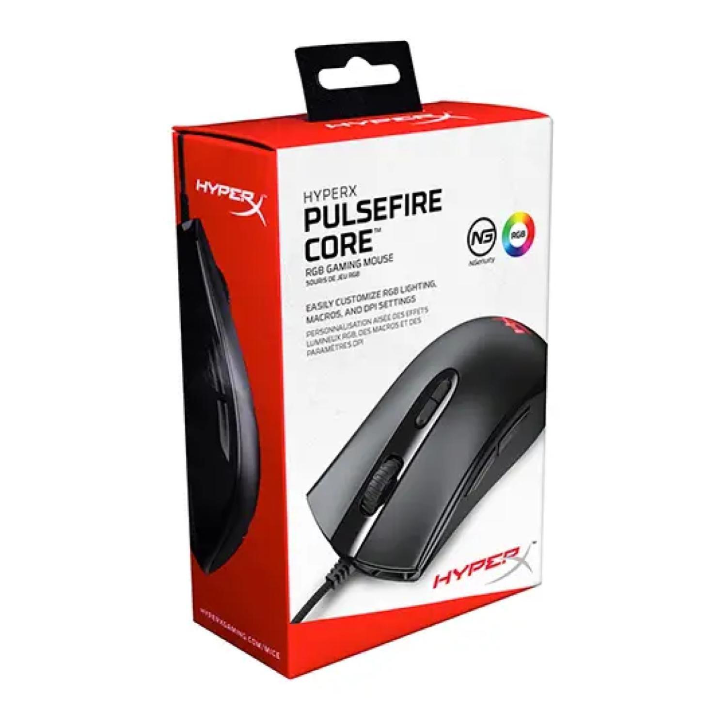 Mouse Gamer Alambrico 6 Botones Pulsefire Core RGB Hyperx-1