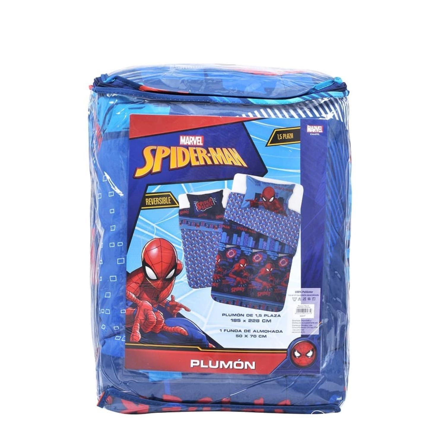 Plumon 1.5 Plazas Infantil Spiderman Comic Mashini-4