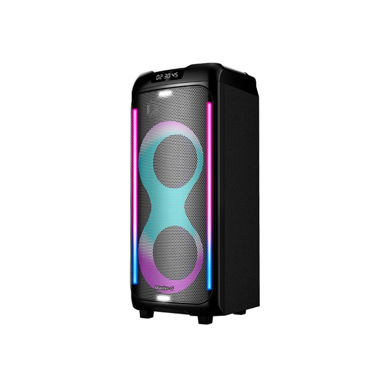Parlante Bluetooth Karaoke 60W RGB Negro Atenea Master-G-2