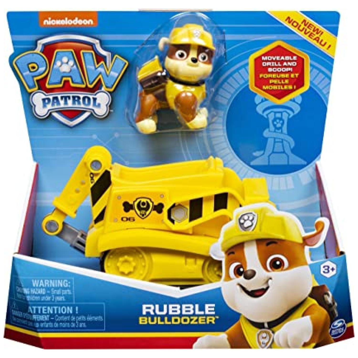 Juguete Rubble Bulldozer Amarillo Friccion Paw Patrol-29