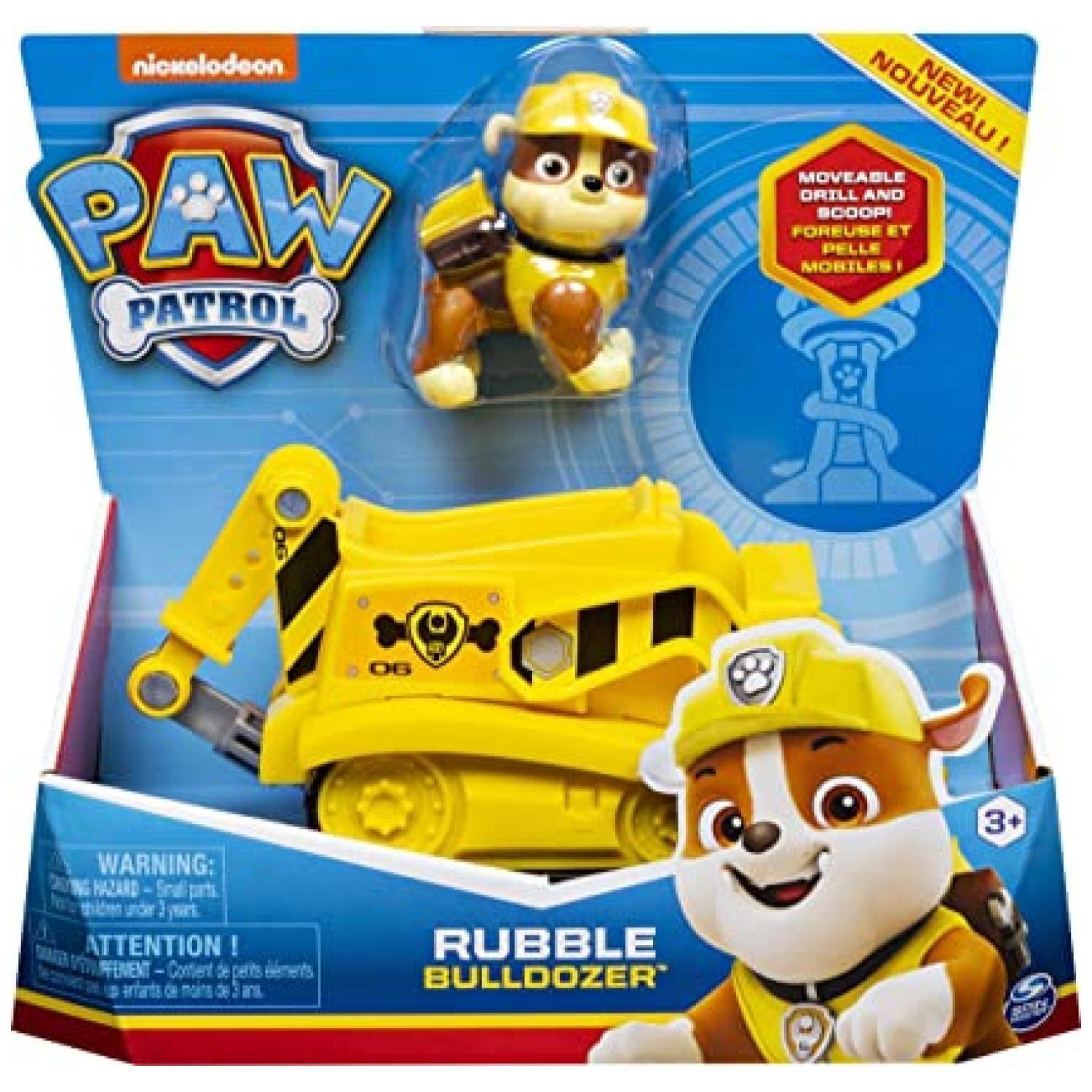 Juguete Rubble Bulldozer Amarillo Friccion Paw Patrol-4