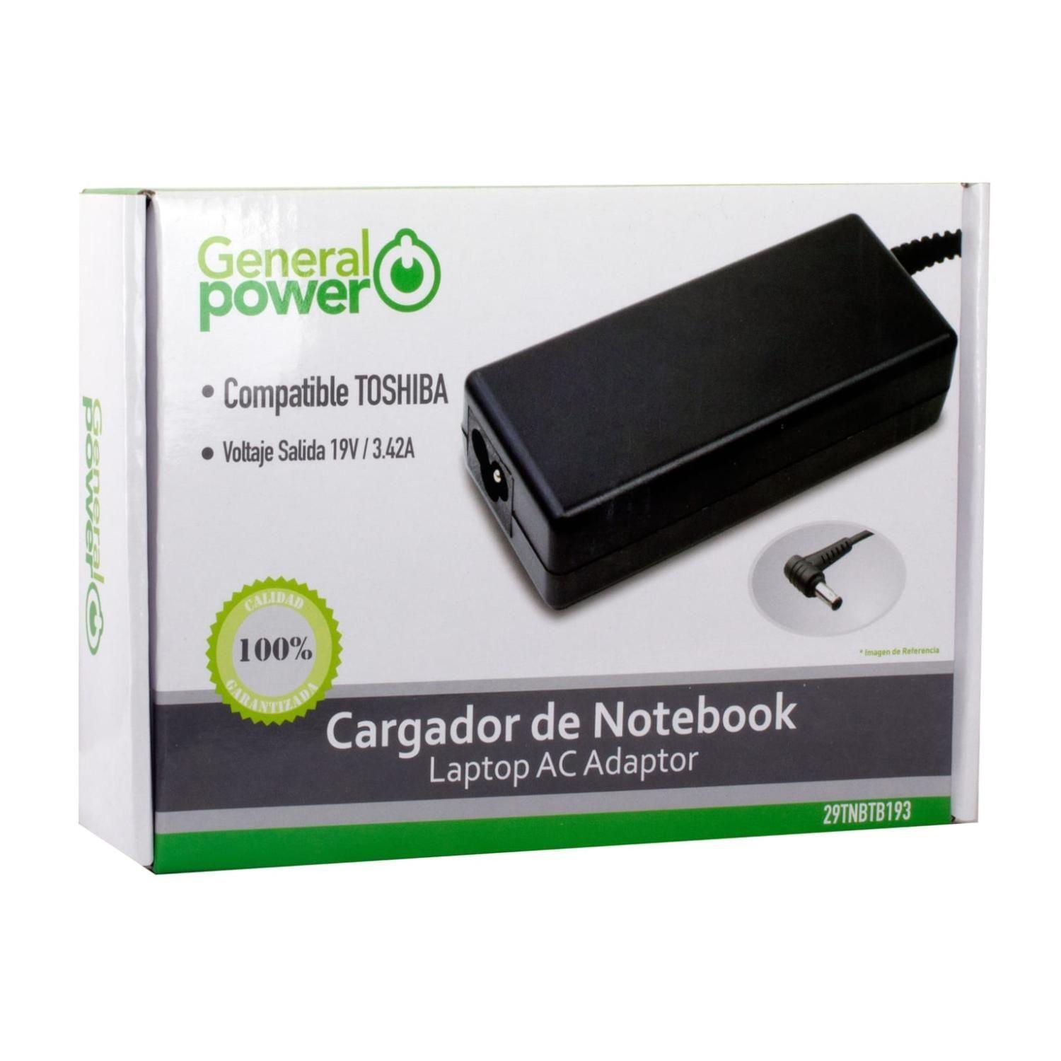 Cargador Alternativo Para Notebook Toshiba 19V 3.42A General Power-3