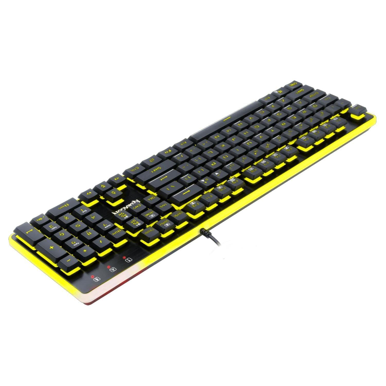 Teclado Gamer USB 7 Colores Negro Dyaus Redragon-3