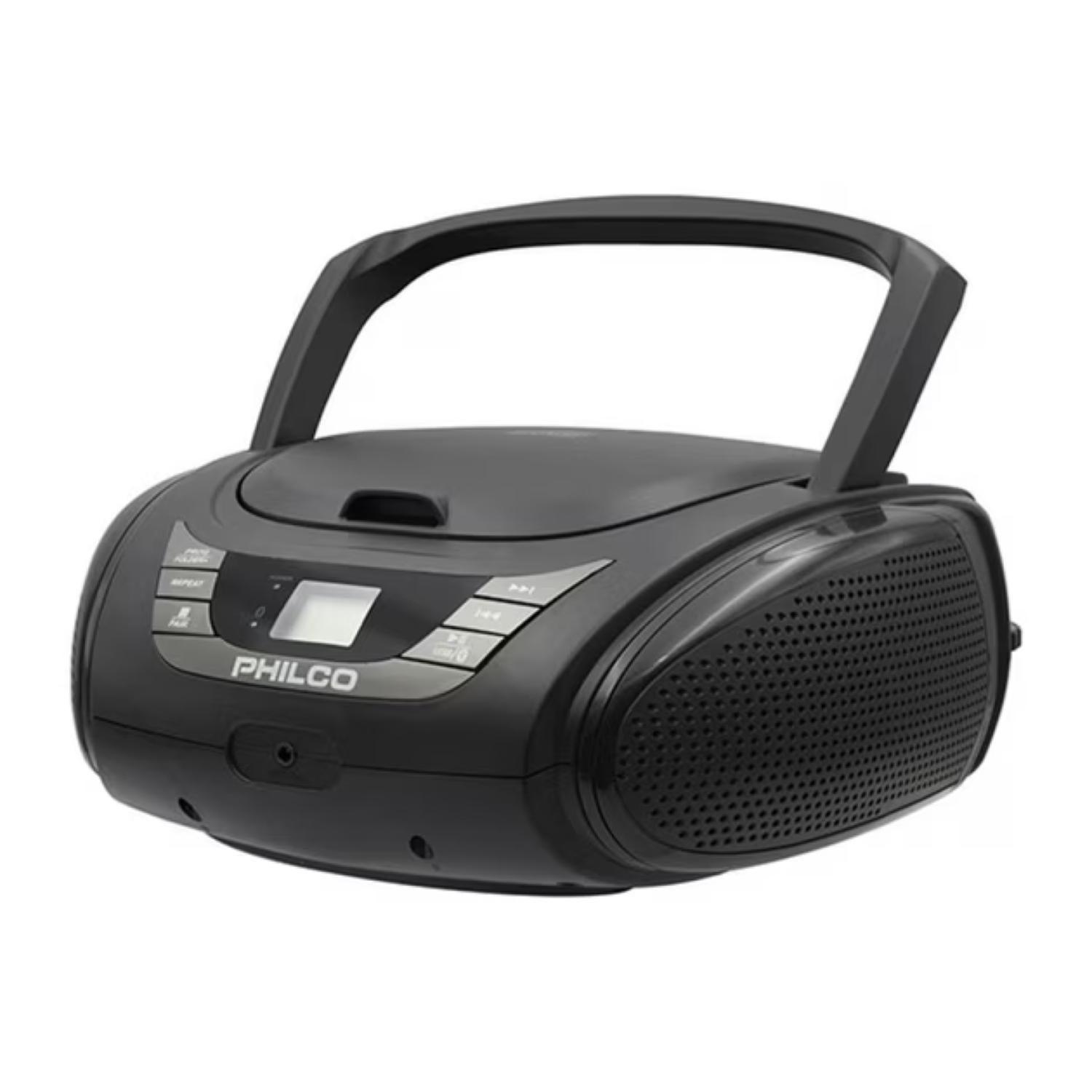 Radio Parlante Retro Bluetooth CD USB AUX Negro 2120B-2
