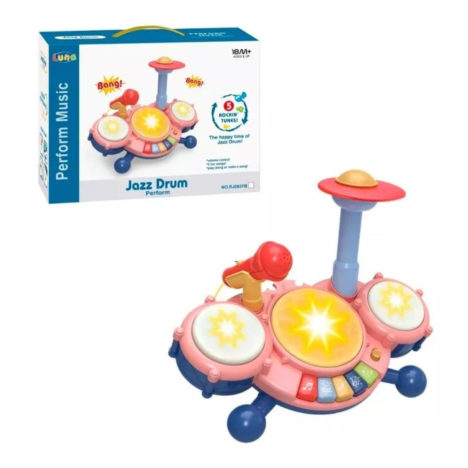Juguete Mini Bateria piano Microfono Con Sonidos Infantil-2