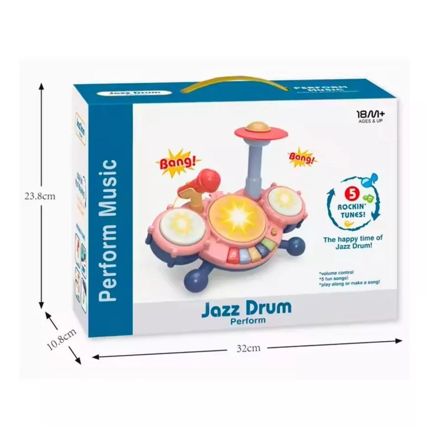 Juguete Mini Bateria piano Microfono Con Sonidos Infantil-3