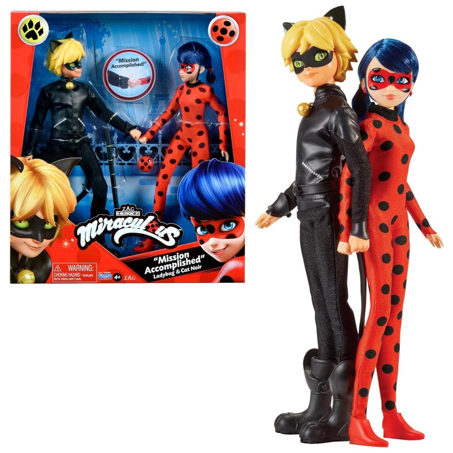 Juguete Figura Muñeca Ladybug Y Cat Noir Miraculous-6