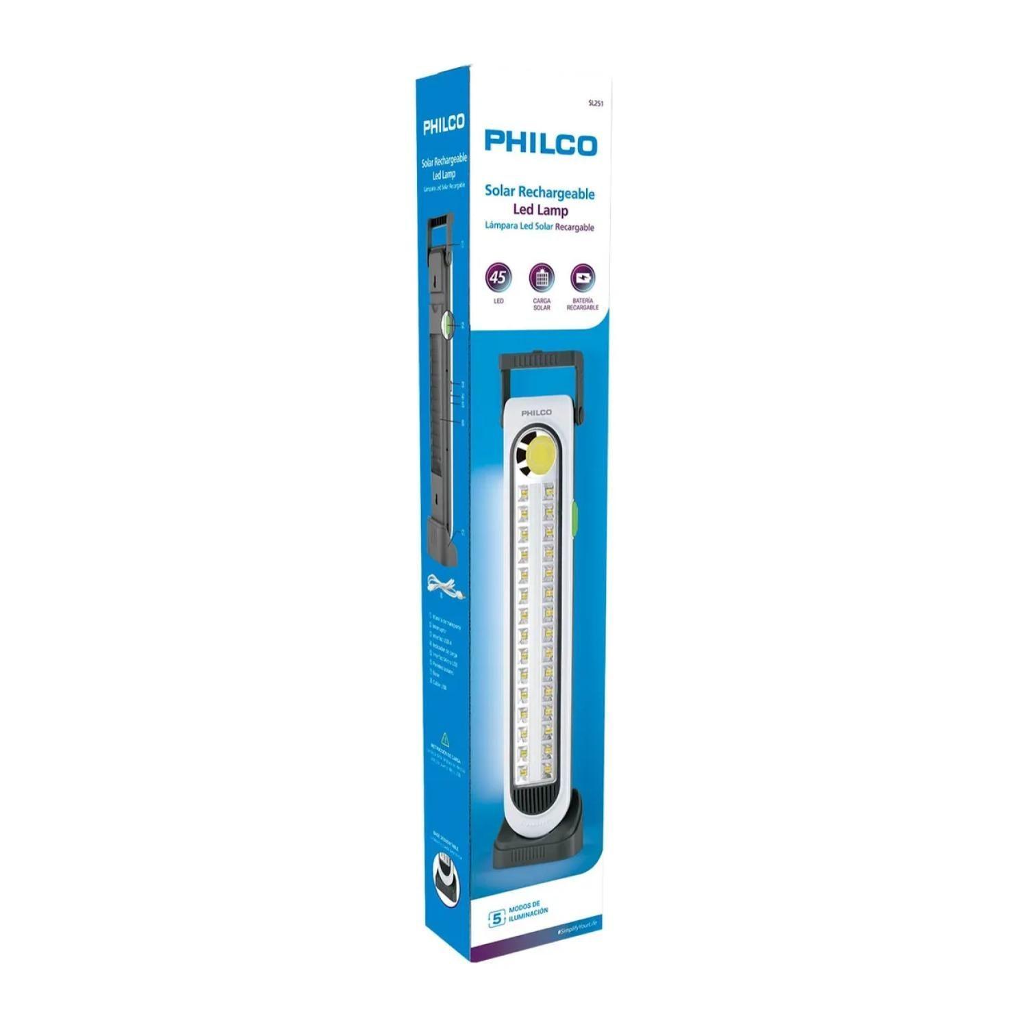 Lampara LED Solar 45LED USB Blanco SL251-5