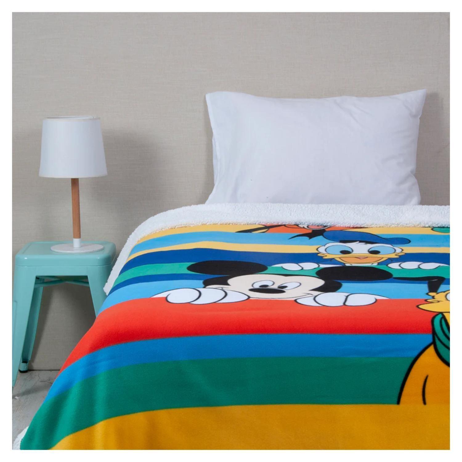 Frazada De Polar 150x200cm Infantil Mickey Amigos Mashini-1