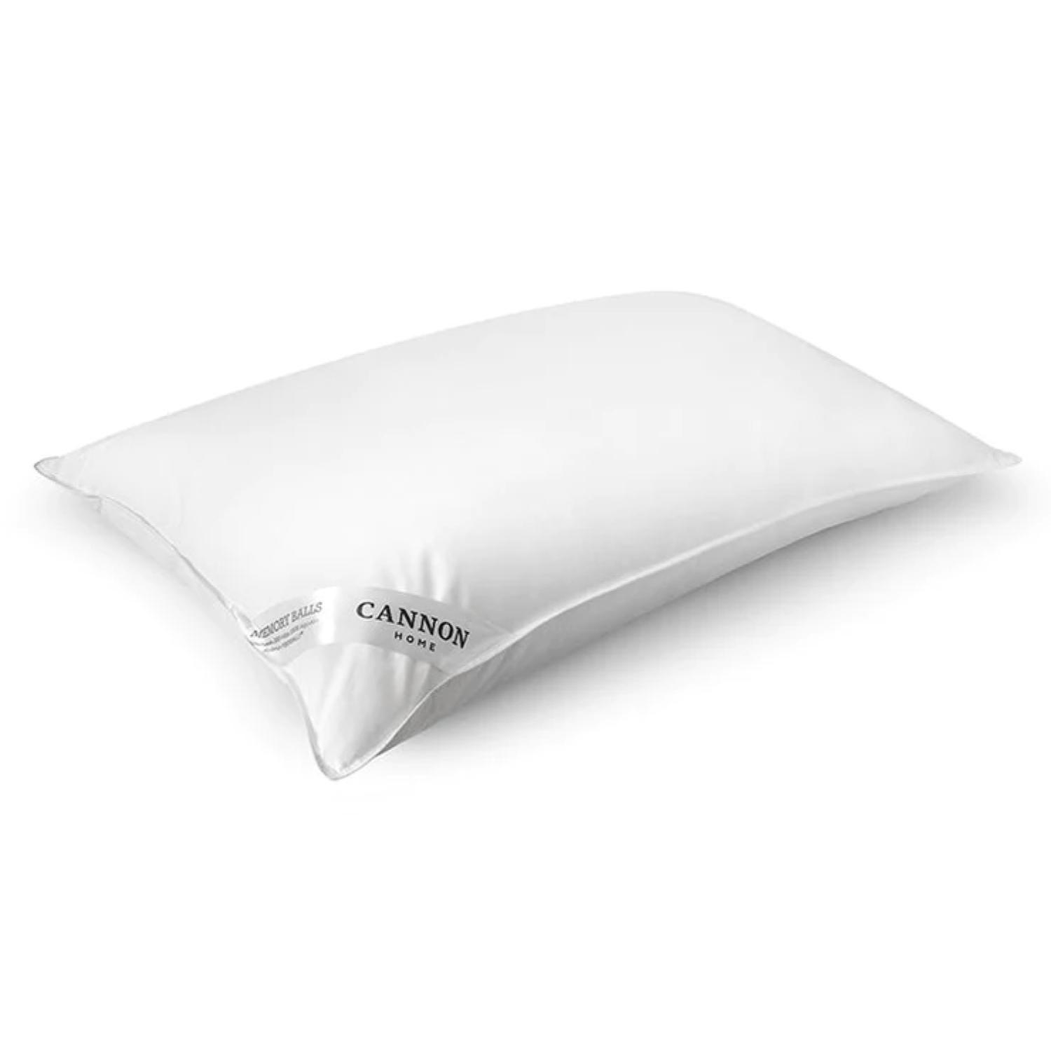 Almohada De Microfibra 50x90cm Blanco Memory Balls Cannon-2